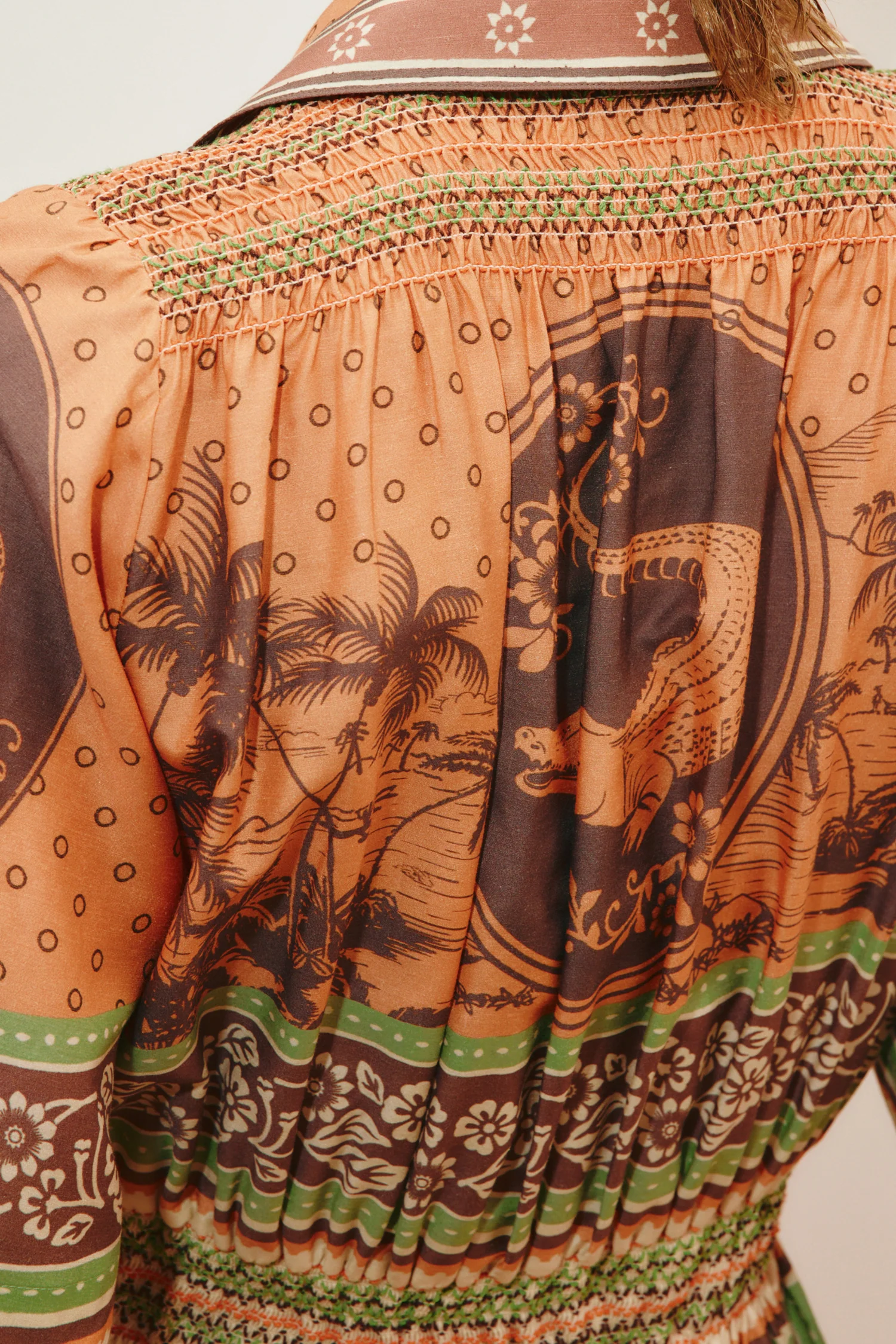 Alberta Smocked Shirt Dress - Image 6
