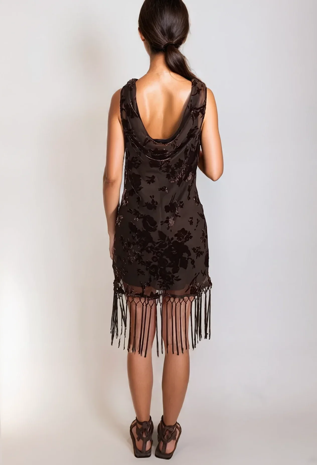 Astley Cowl Mini Dress - Image 2
