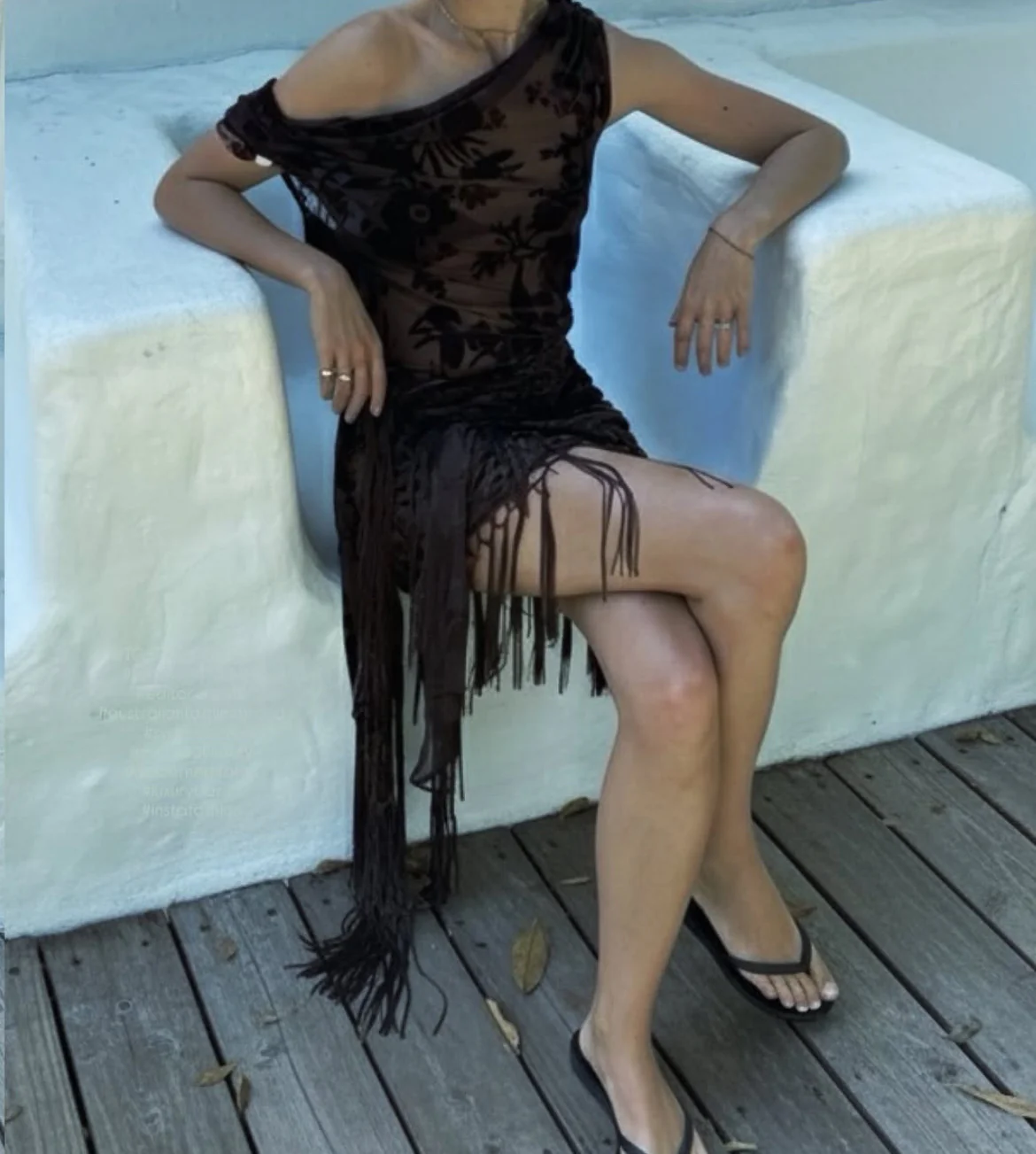 Astley Cowl Mini Dress - Image 6