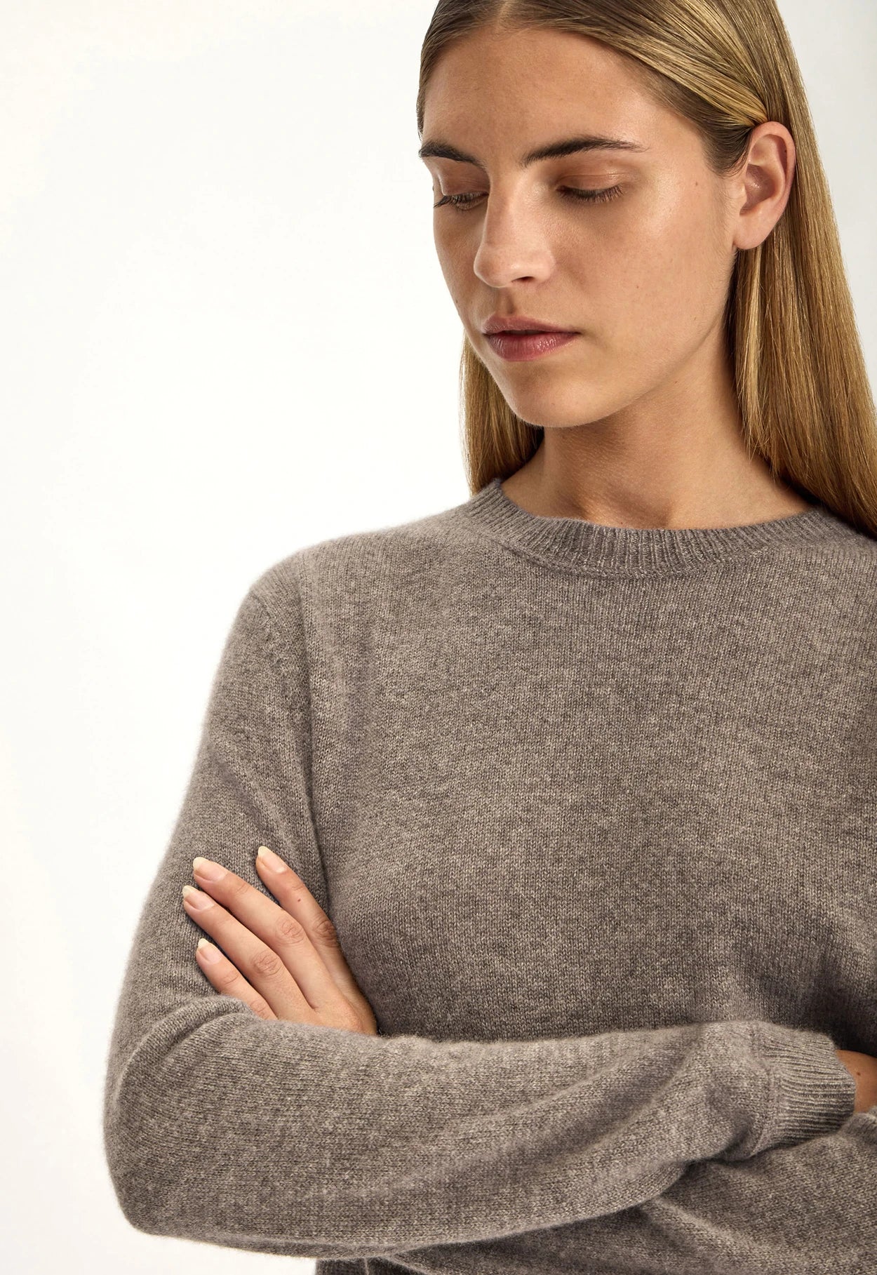 Bard Cashmere Sweater - Flannel Marle - Image 2