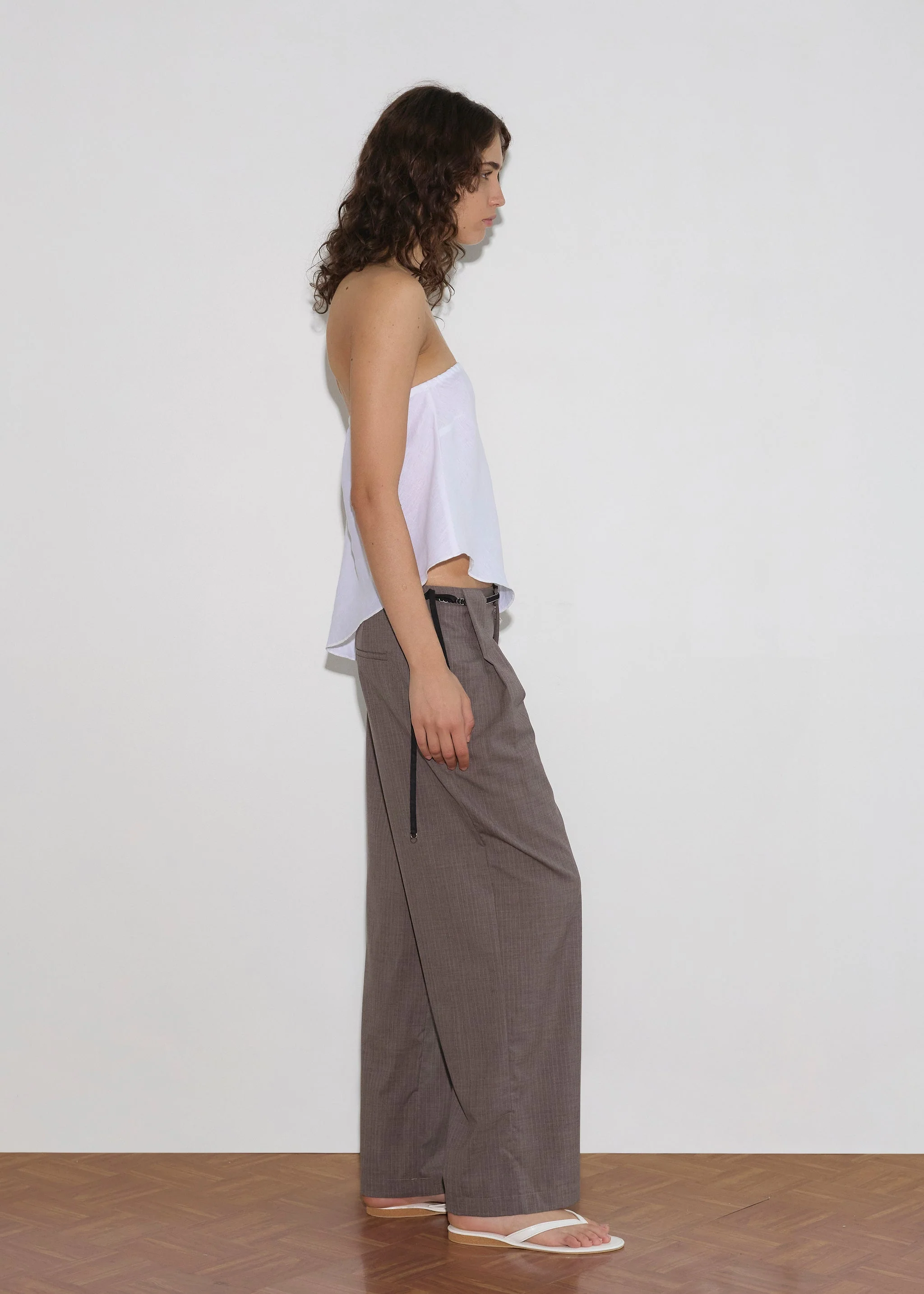 Belt Loop Pant - Grey Pink Stripe - Image 5