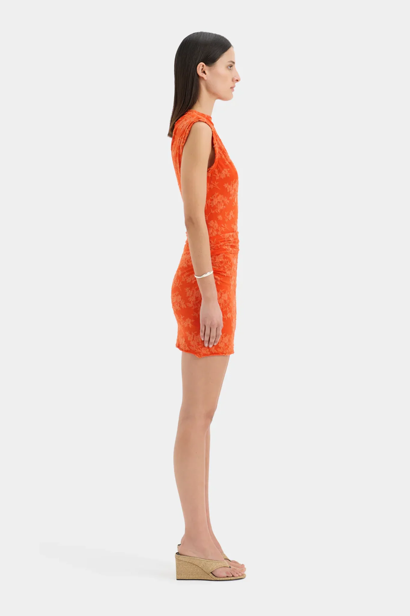 Blanca Mini Dress - Palmera Tangerine - Image 5