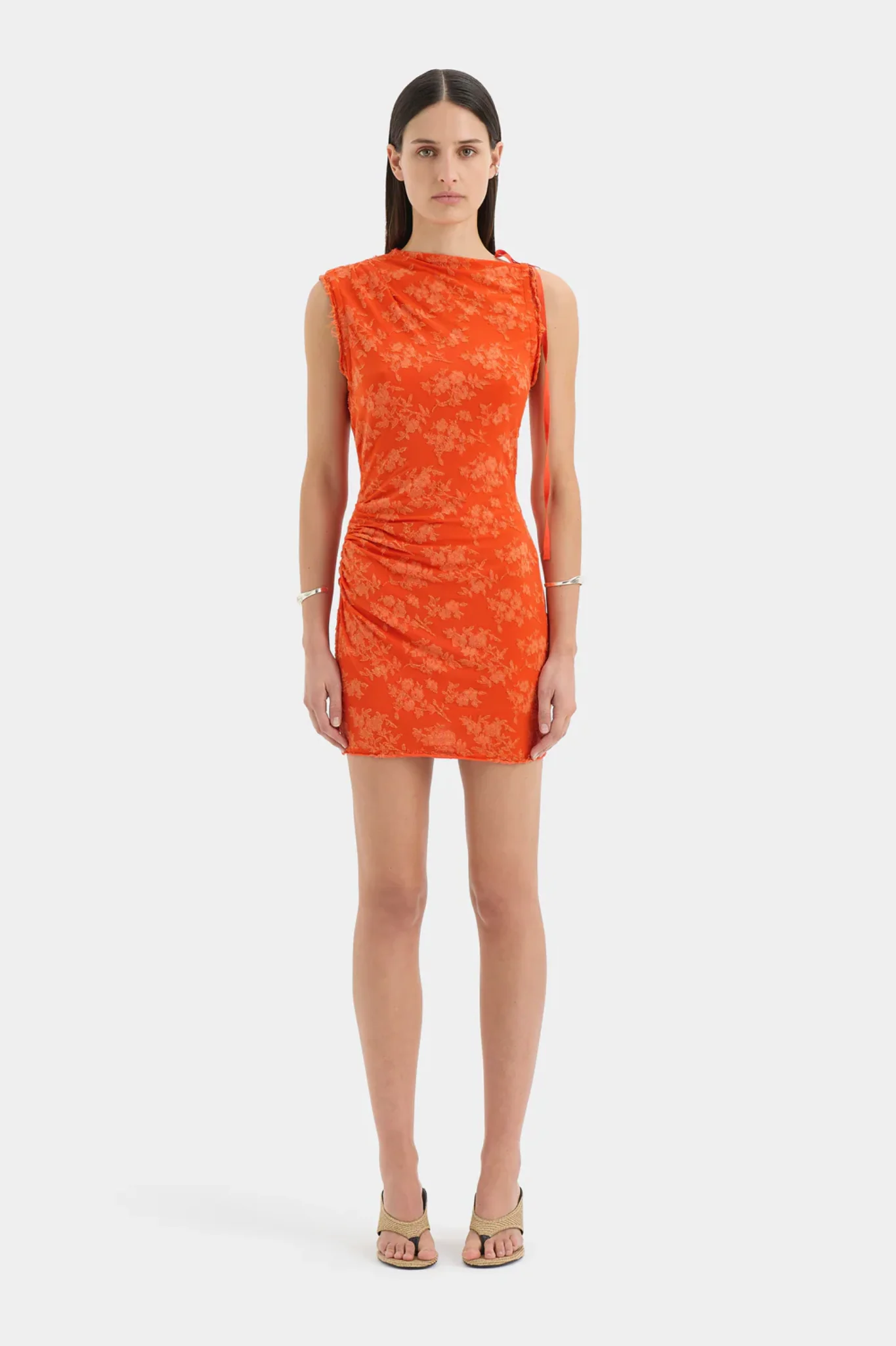 Blanca Mini Dress - Palmera Tangerine - Image 6