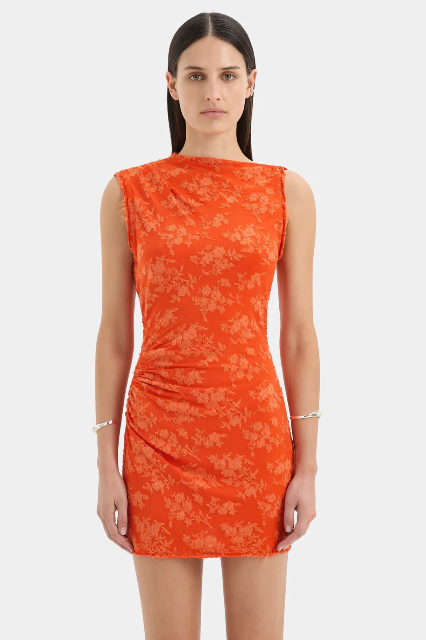 Blanca Mini Dress - Palmera Tangerine - Image 7