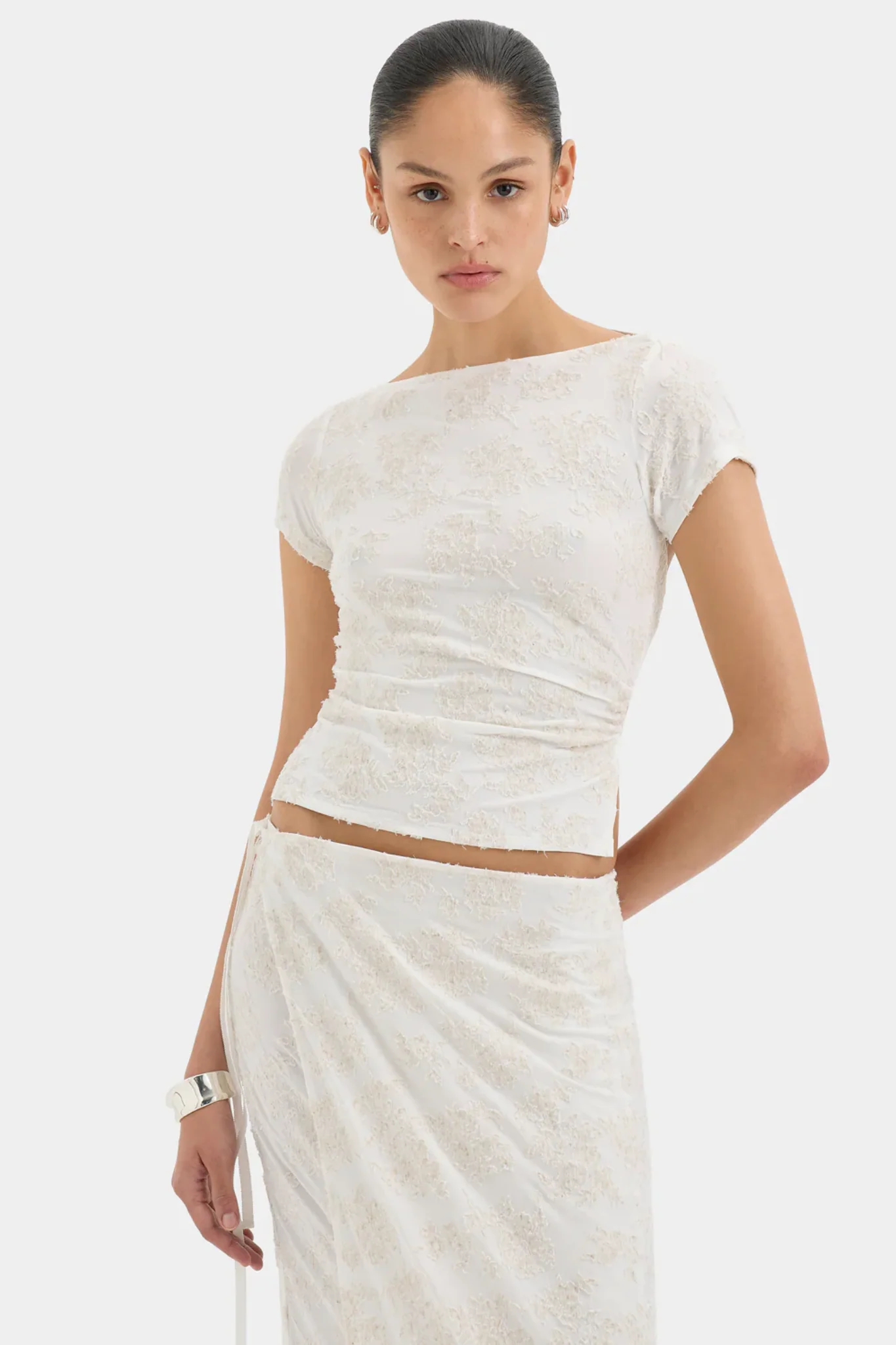 Blanca Wrap Skirt - Palmera Ivory - Image 6