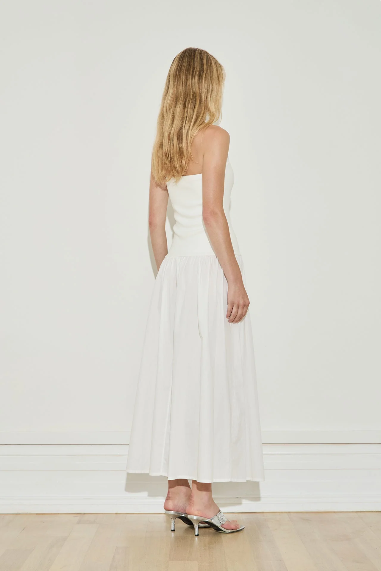 Buckle Dress - Optic White - Image 4