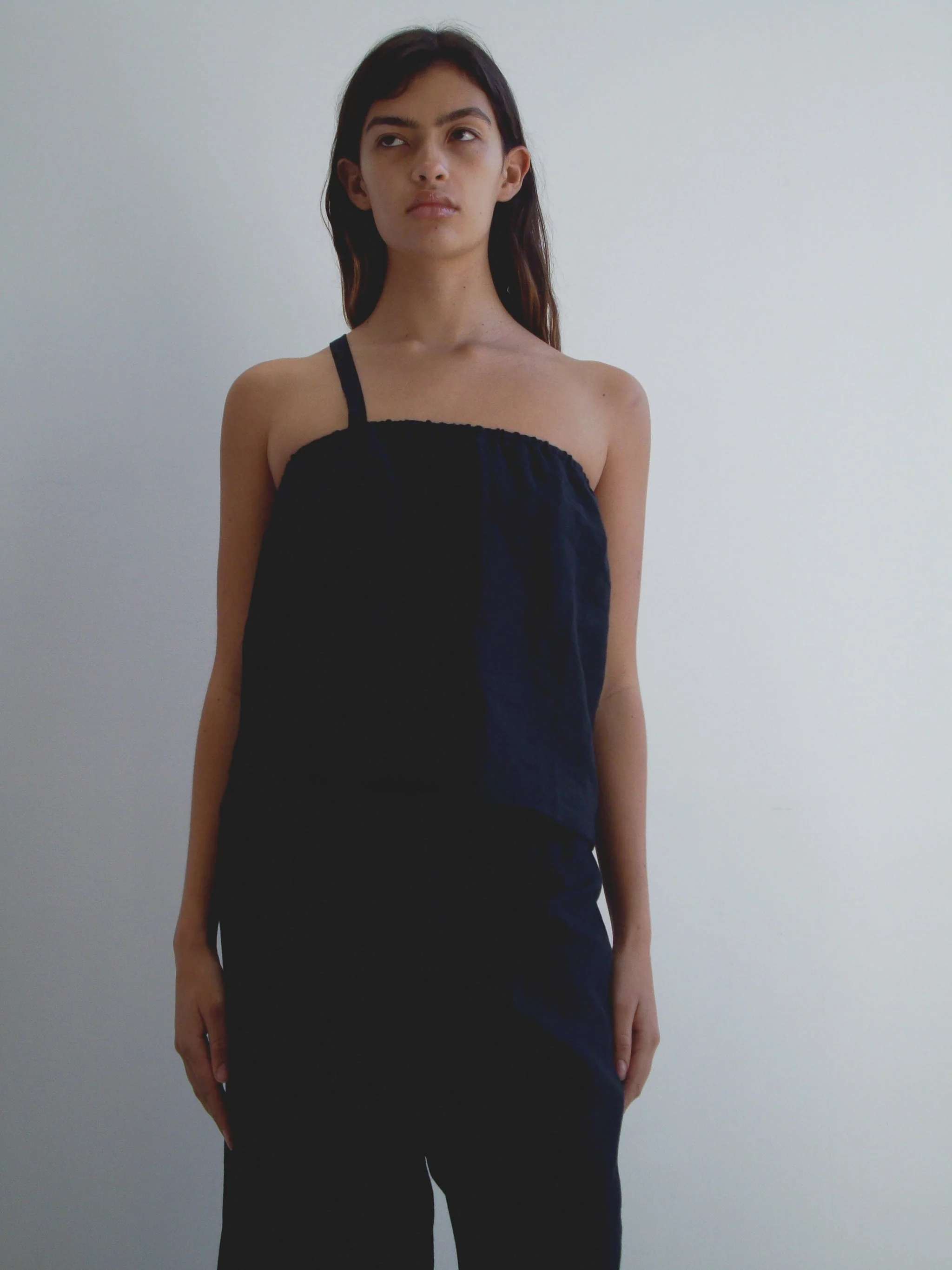 Button Strap Top - Black - Image 6