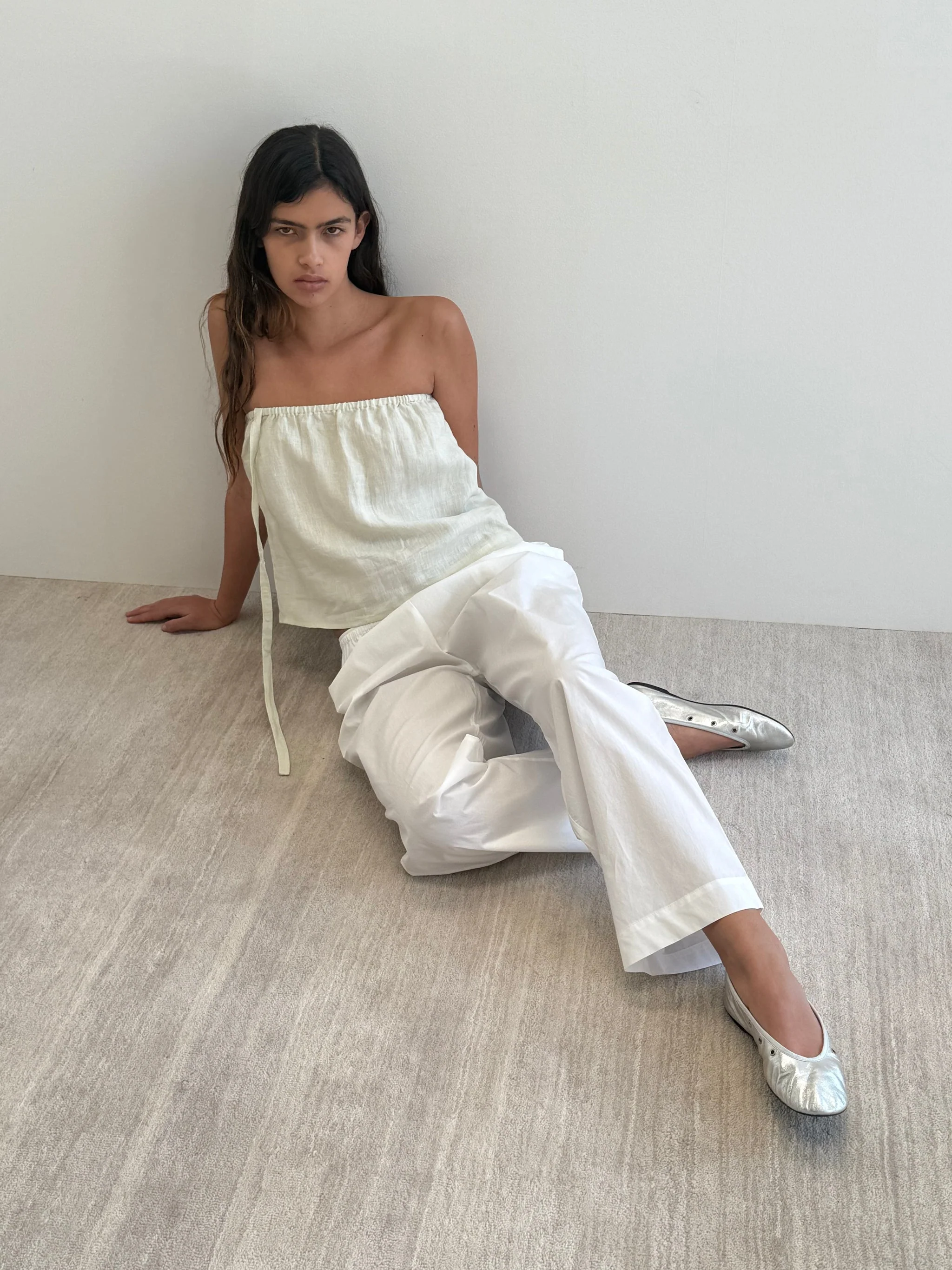 Button Strap Top - Pastel Pistachio - Image 7