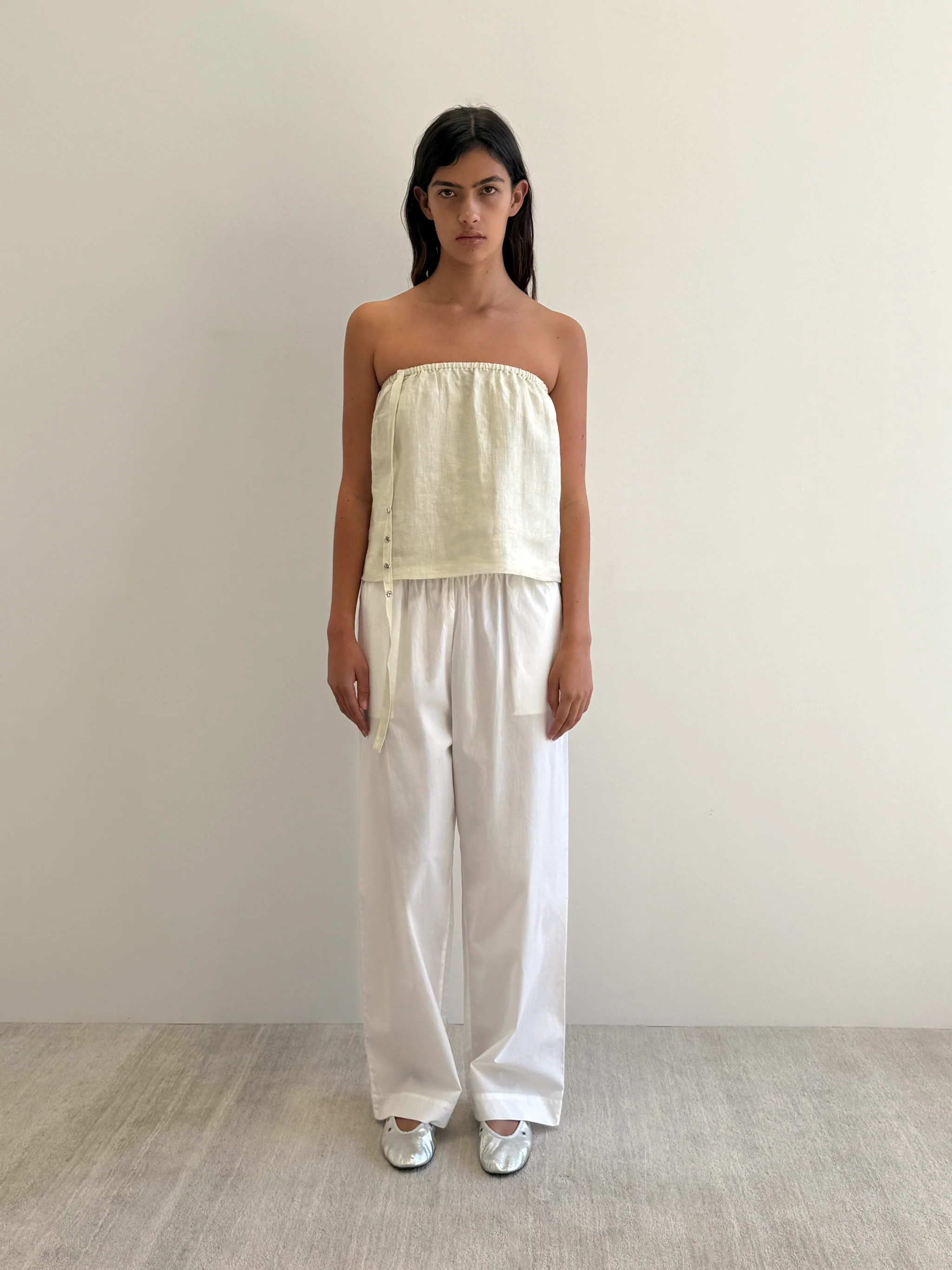 Button Strap Top - Pastel Pistachio - Image 8