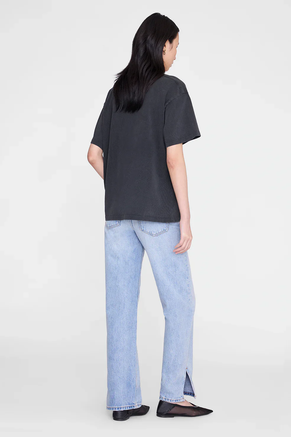 Cade Tee Melrose Stencil - Washed Black - Image 4