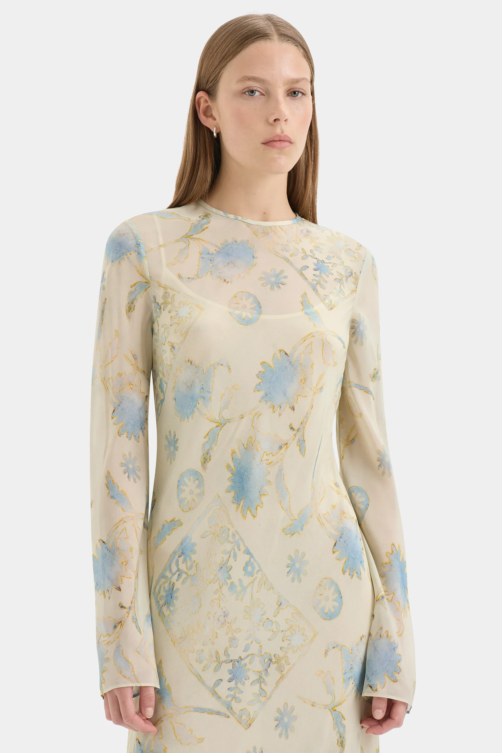 Cecile Long Sleeve Dress - Eira Butter - Image 4