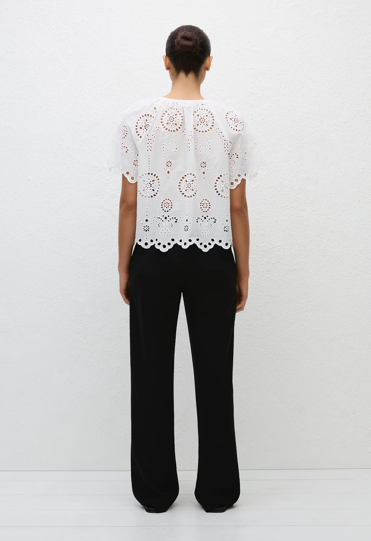 Broderie Blouse - White - Image 3