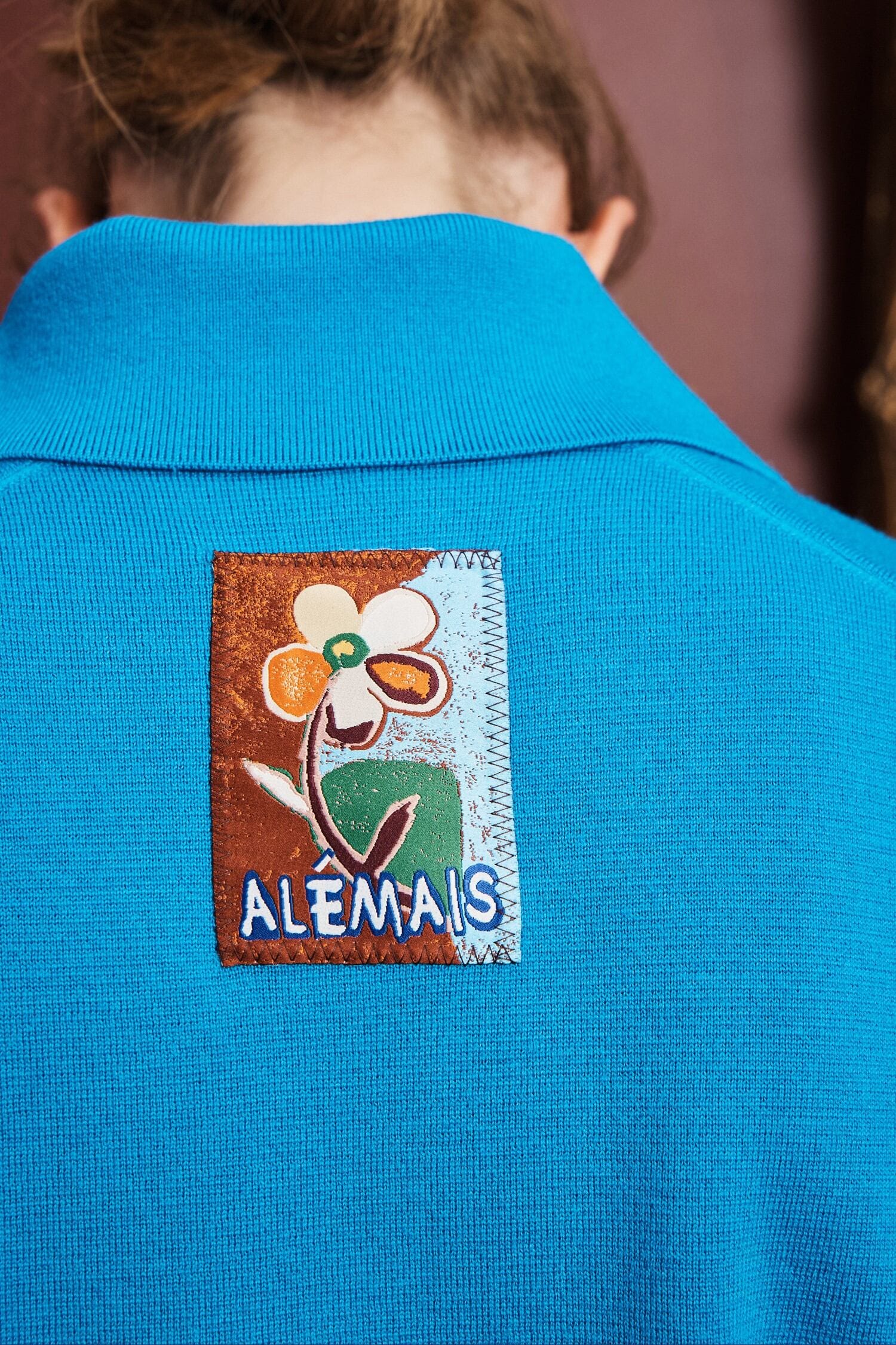 Claudia Azure Knit Polo - Image 4