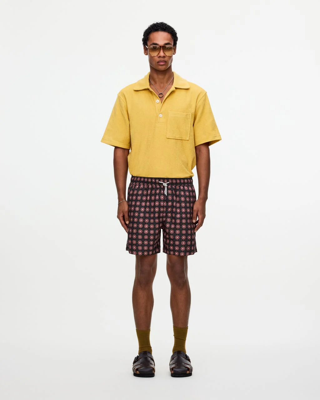 Coffee Lumo Swim Shorts - Image 2