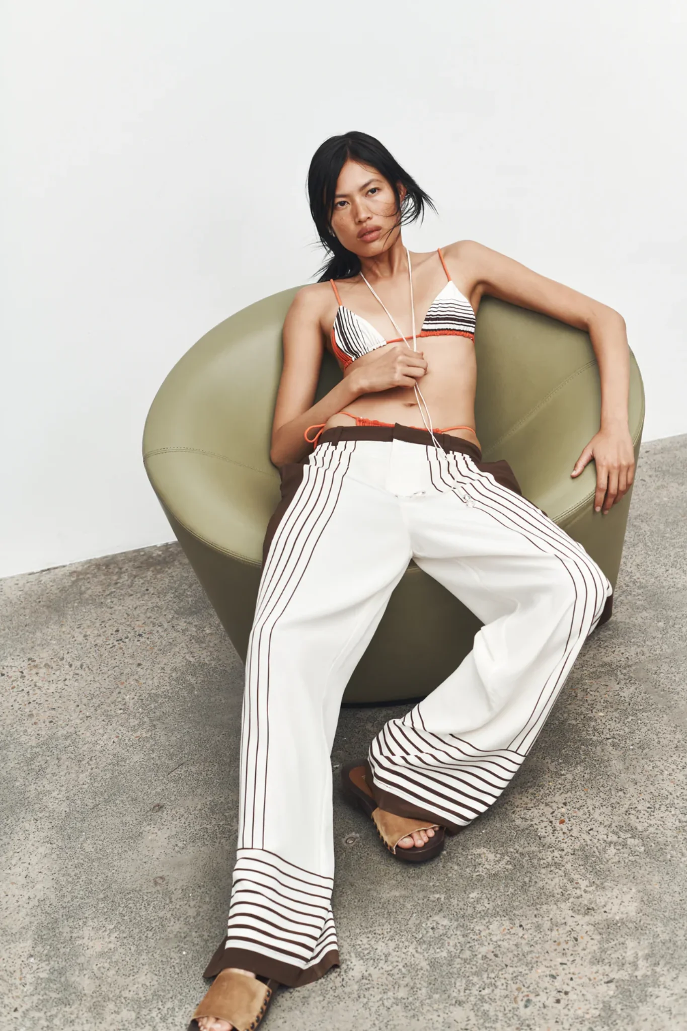 Destino Tailored Pant - Pacha Stripe - Image 2