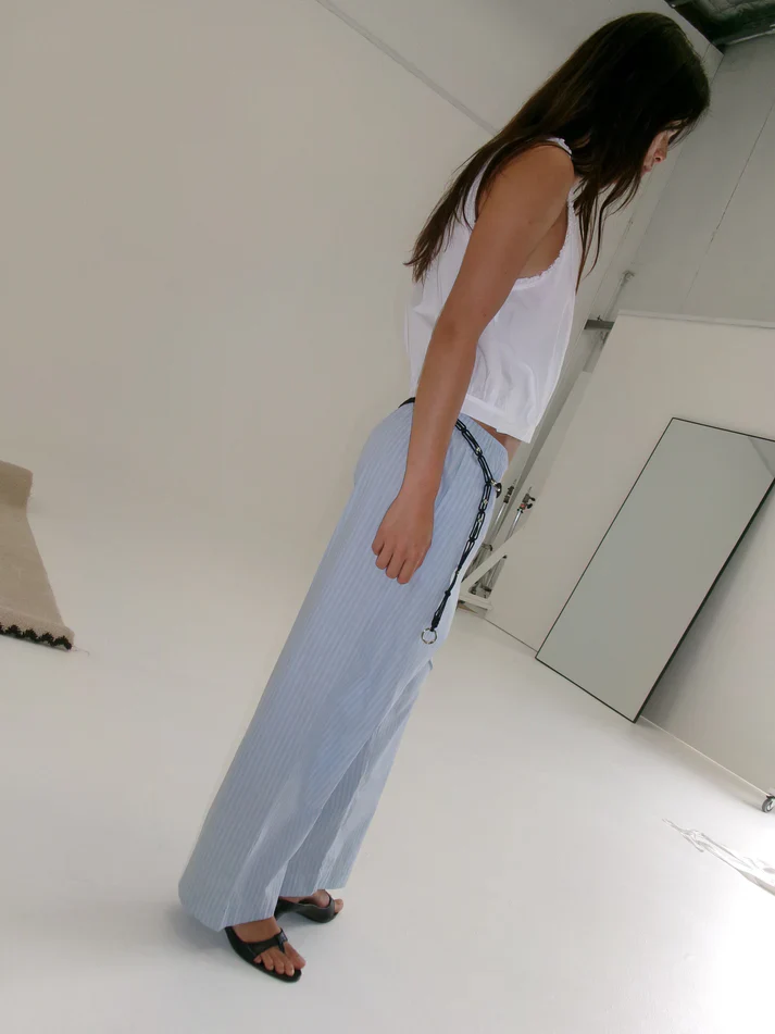 Ease Trouser - Lake Blue Stripe - Image 4