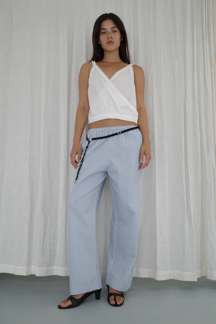 Ease Trouser - Lake Blue Stripe - Image 5