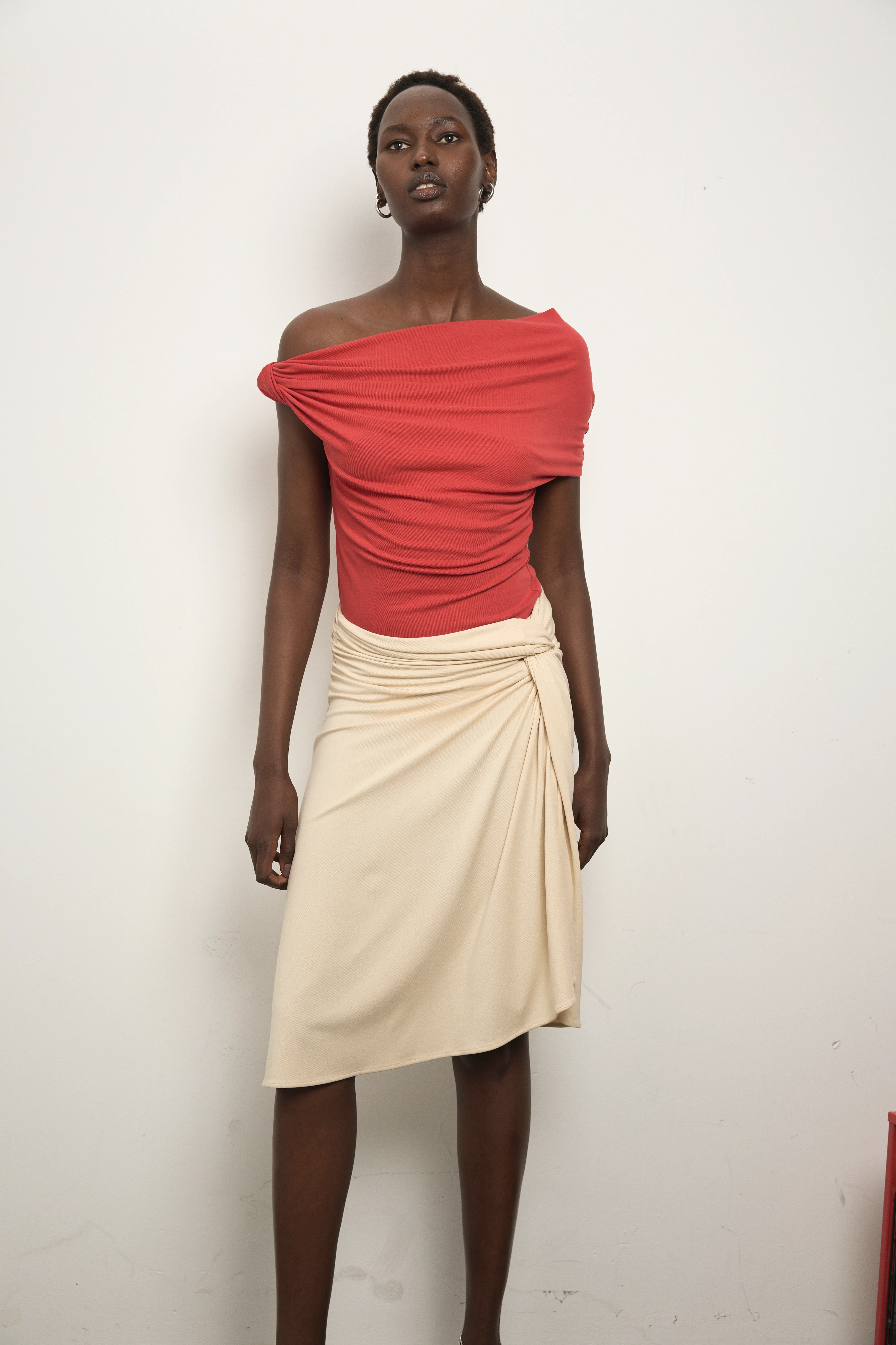 Elemental Ida Top - Scarlet Cupro - Image 2
