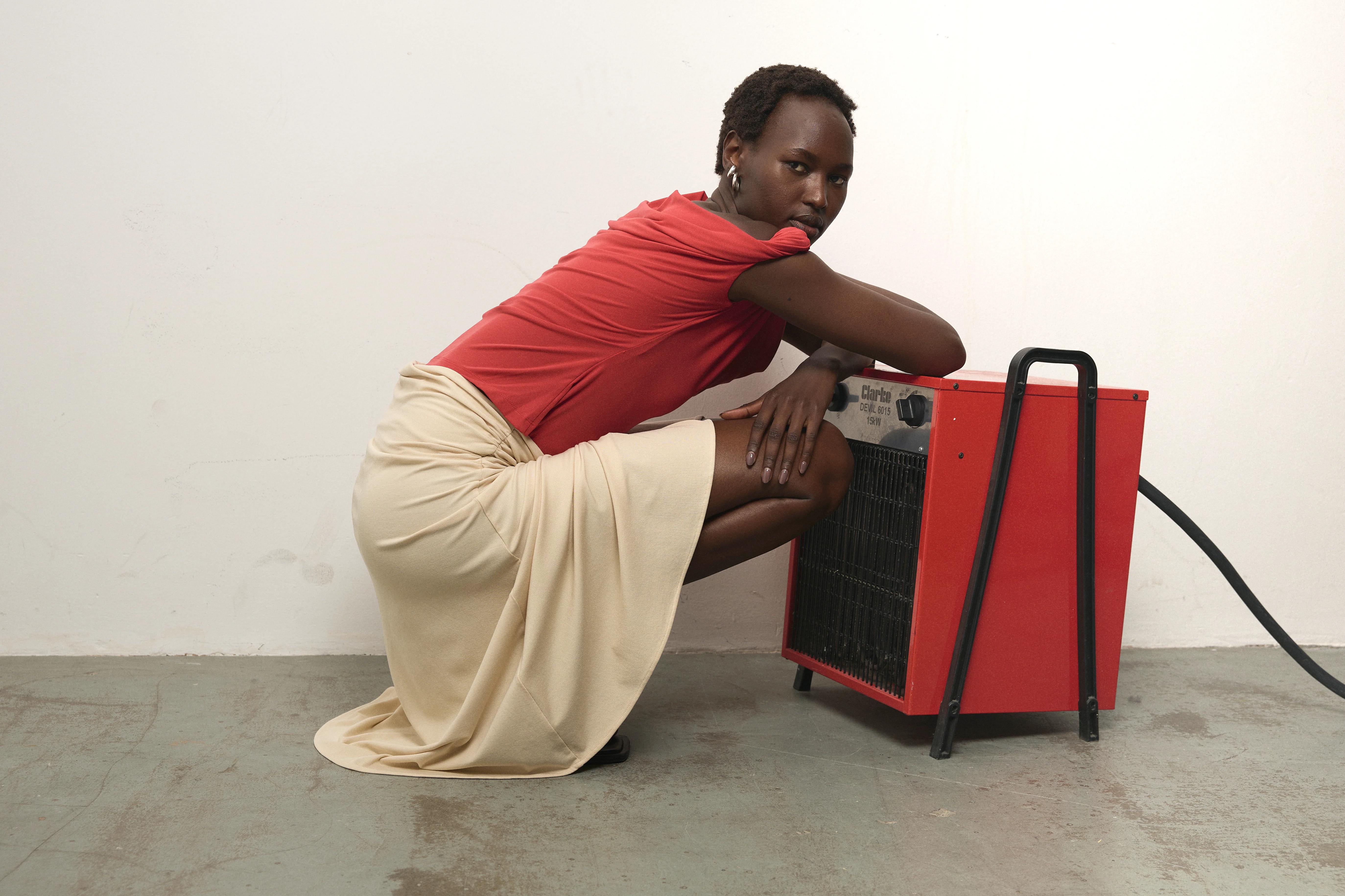 Elemental Ida Top - Scarlet Cupro - Image 3