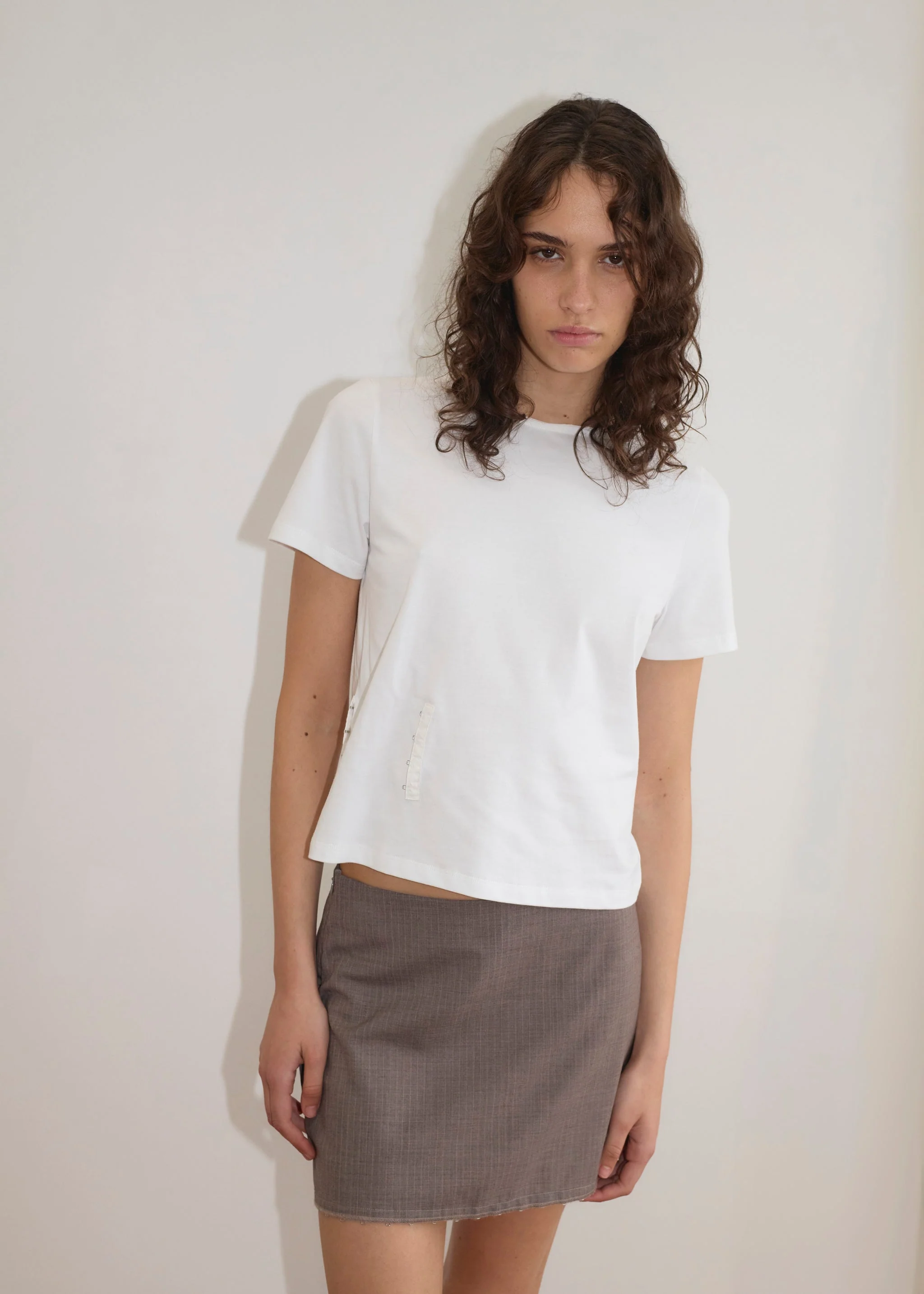 Eye Skirt - Grey Pink Stripe - Image 3