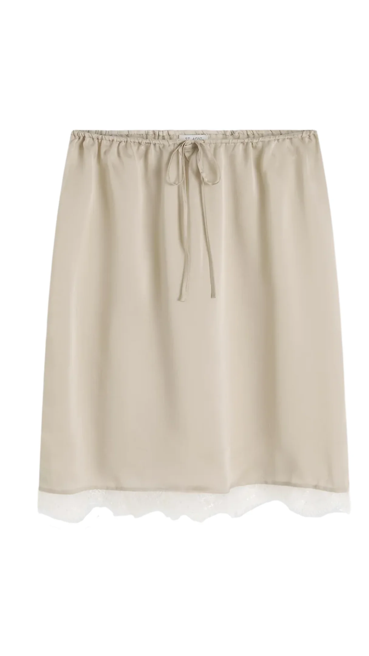 Fine Lace Skirt - Stone