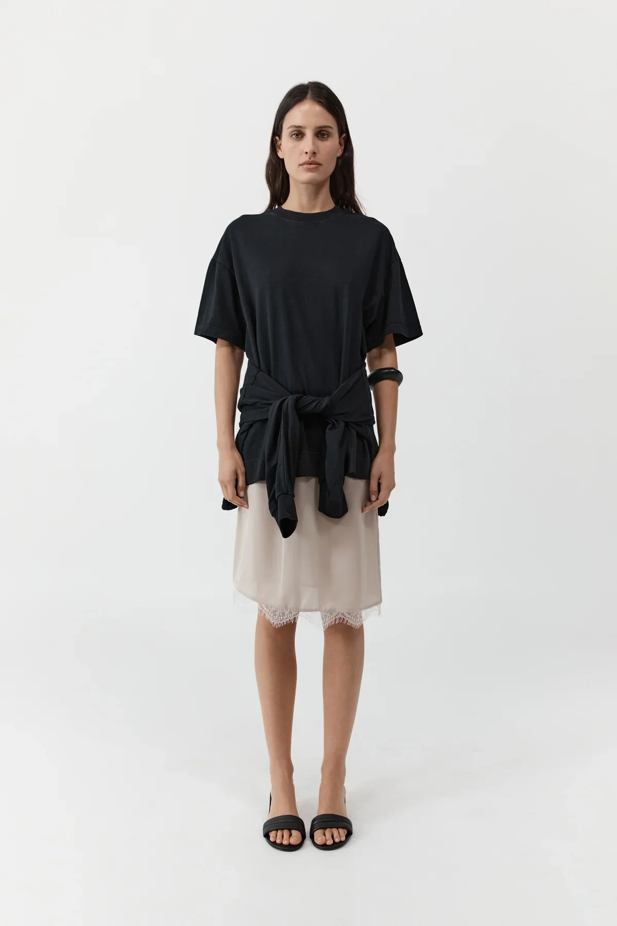 Fine Lace Skirt - Stone - Image 3