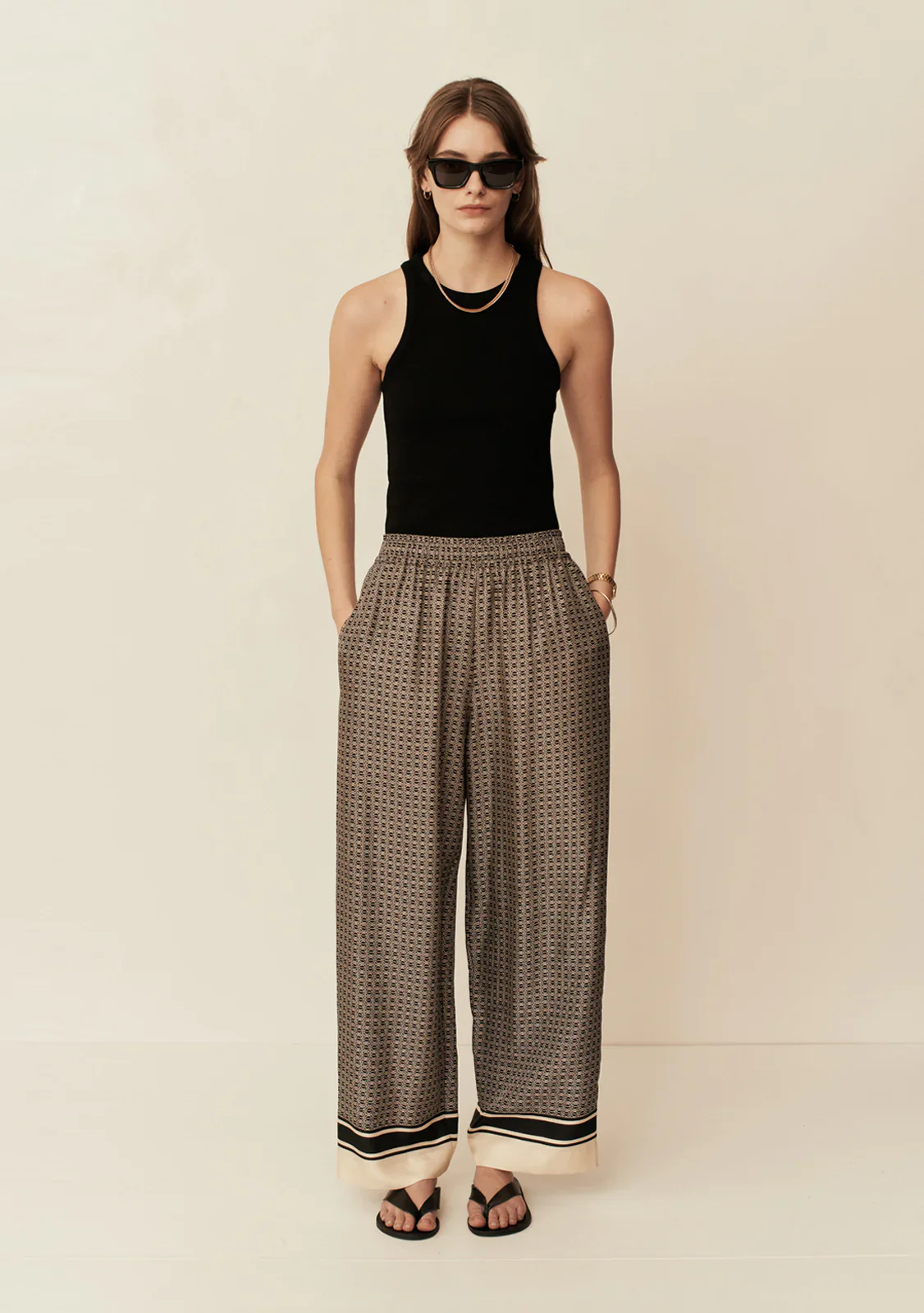 High Neck Tank Top - Black - Image 2