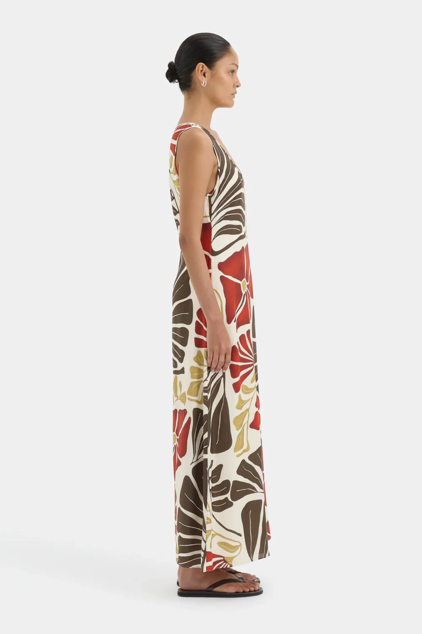Julietta Scoop Neck Maxi Dress - Fiorello Rosso - Image 4