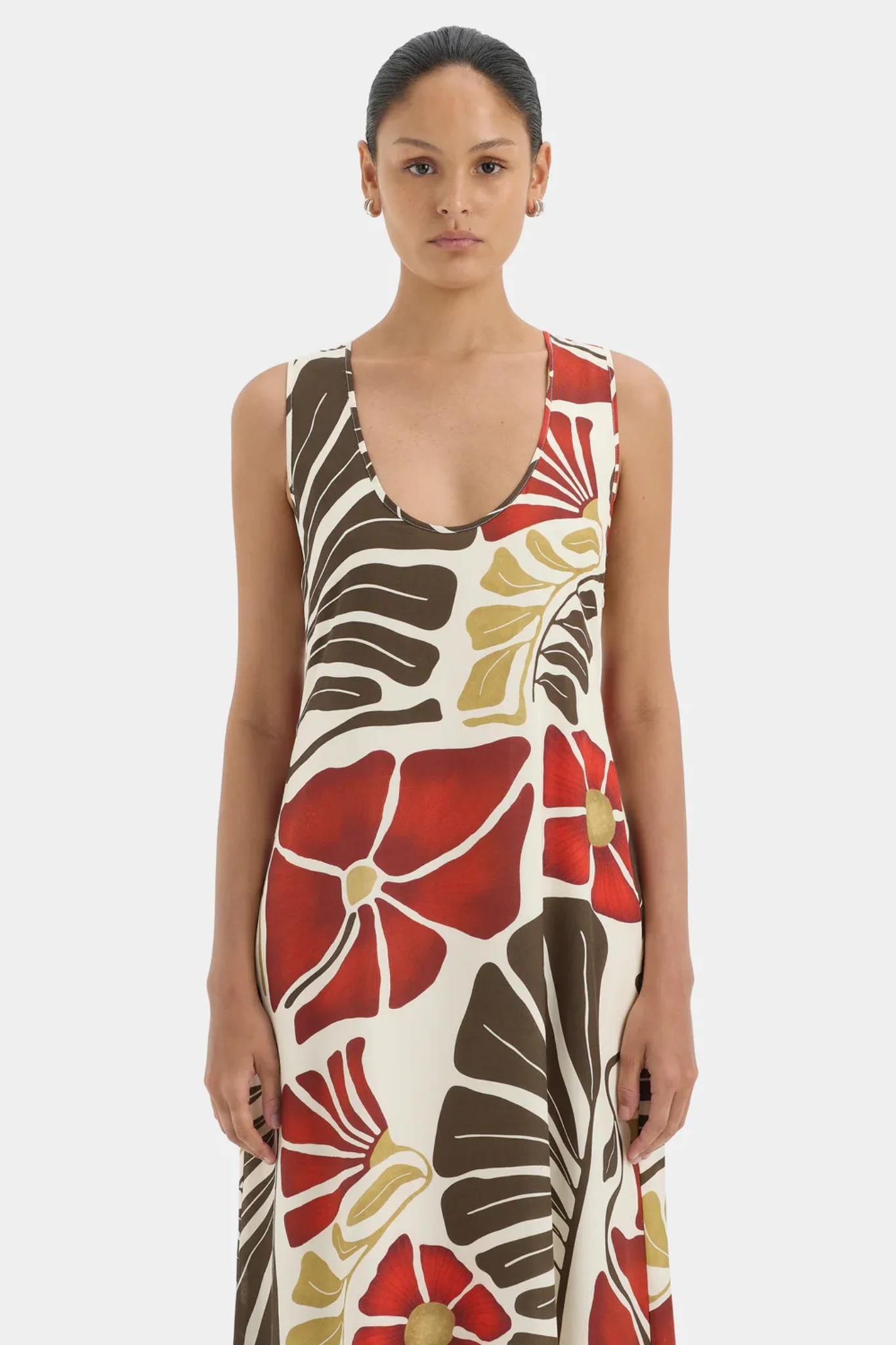 Julietta Scoop Neck Maxi Dress - Fiorello Rosso - Image 5