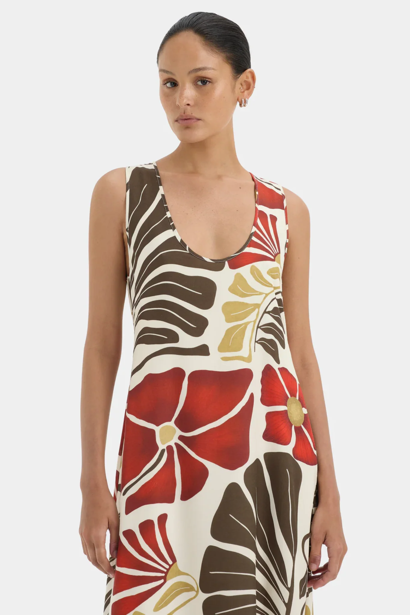 Julietta Scoop Neck Maxi Dress - Fiorello Rosso - Image 6