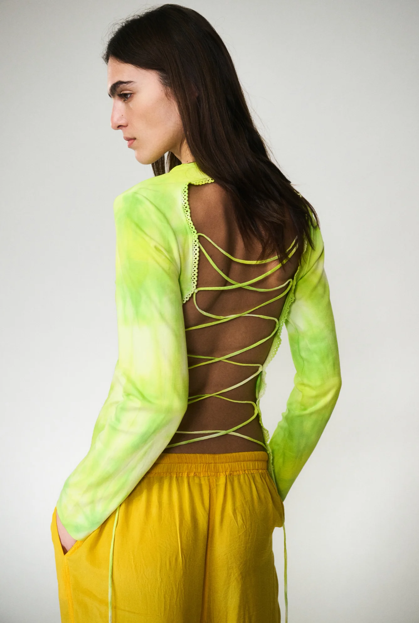 Lace Longsleeve Top - Python - Image 6