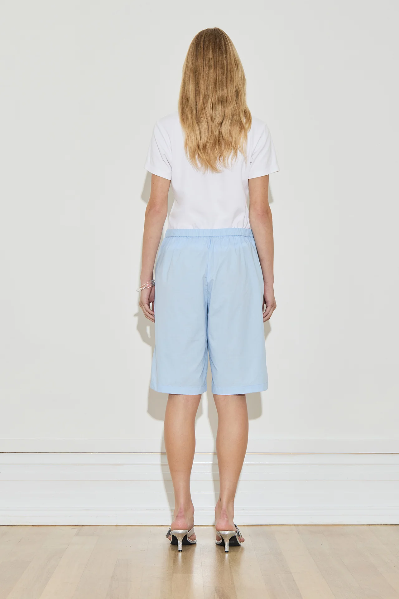 Longline Cotton Short - Powder Blue - Image 6