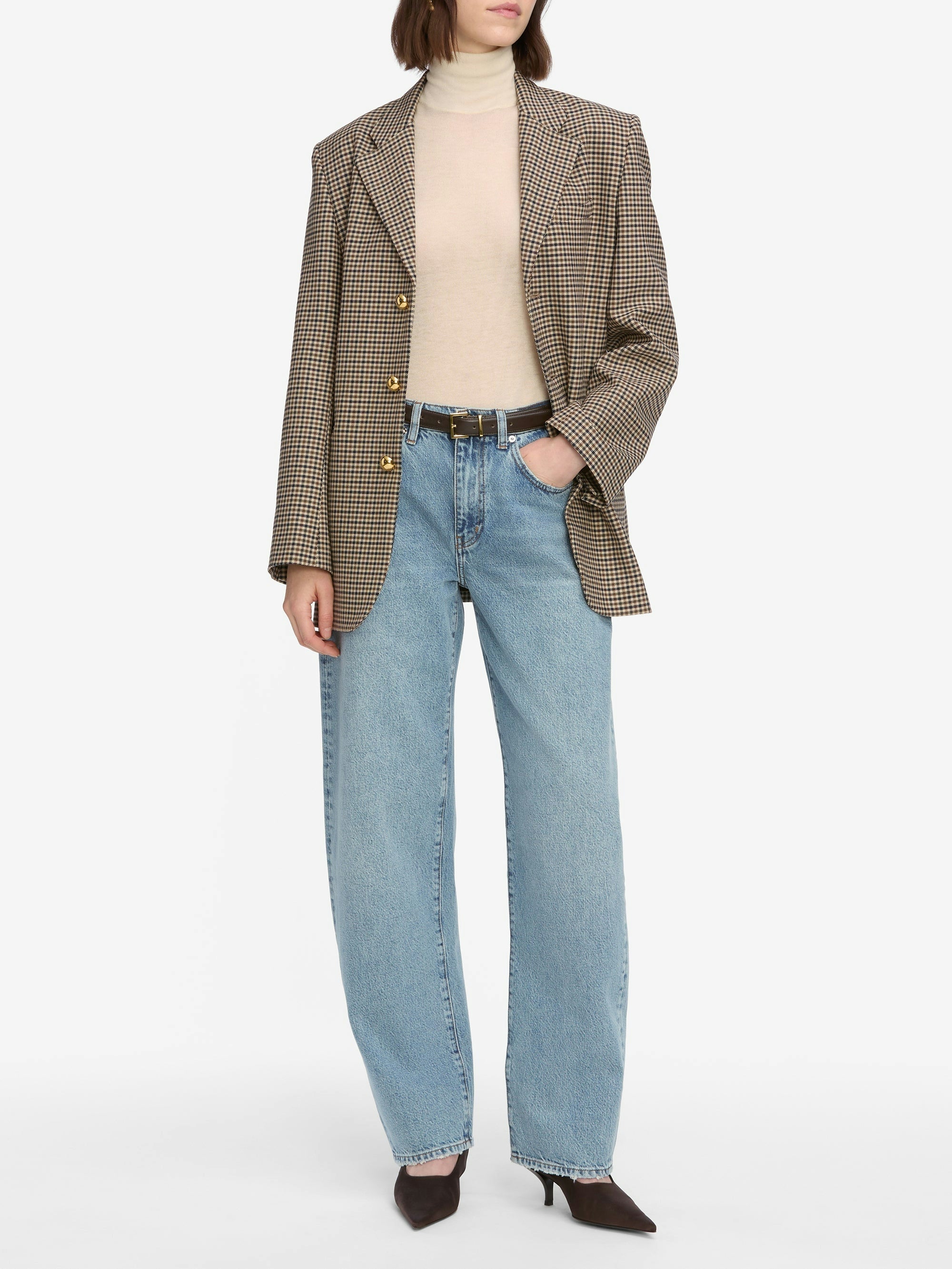Low Slung Barrel Jeans - Dollhouse - Image 3