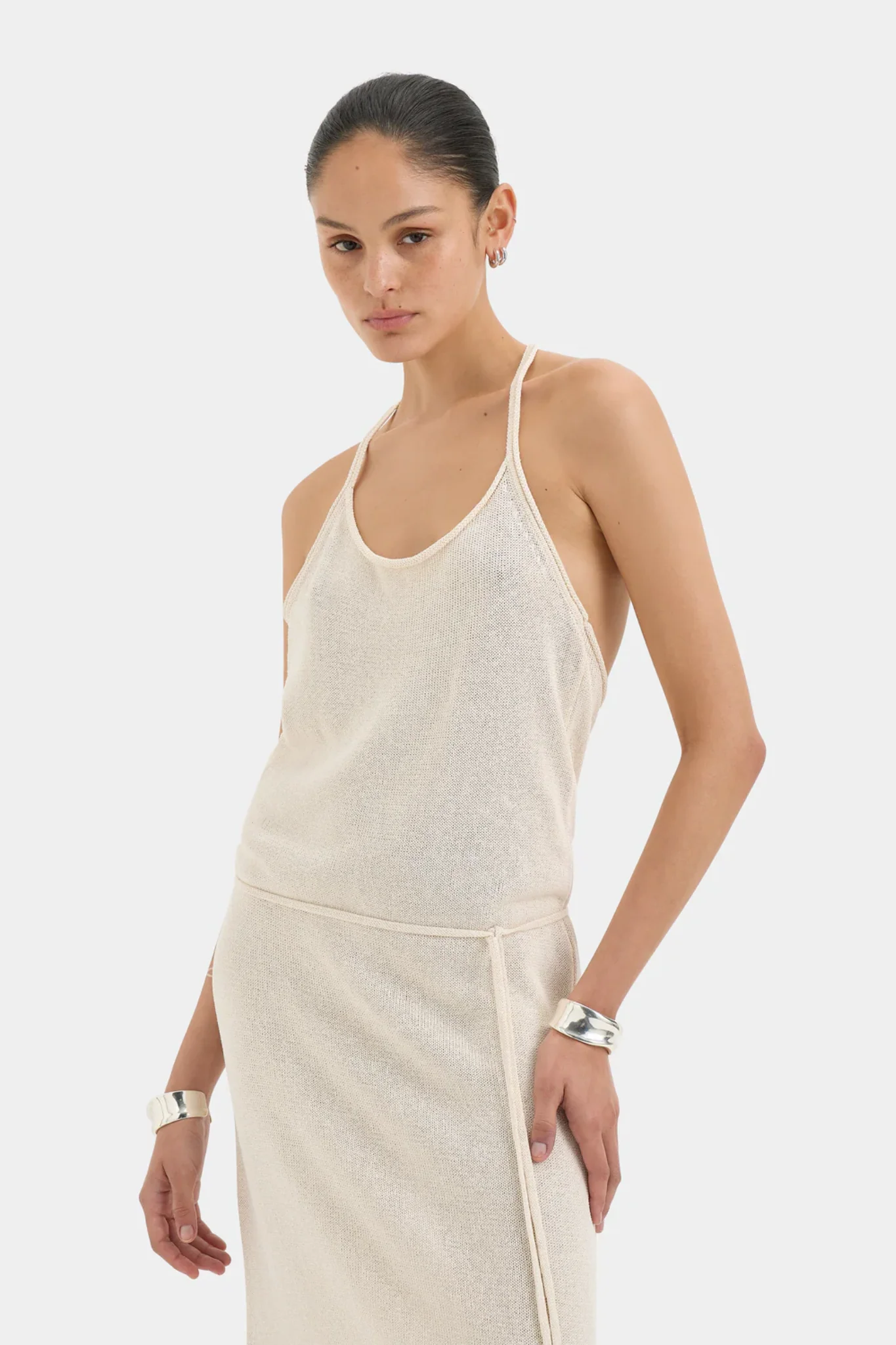 Lula Halter Dress - Natural - Image 6
