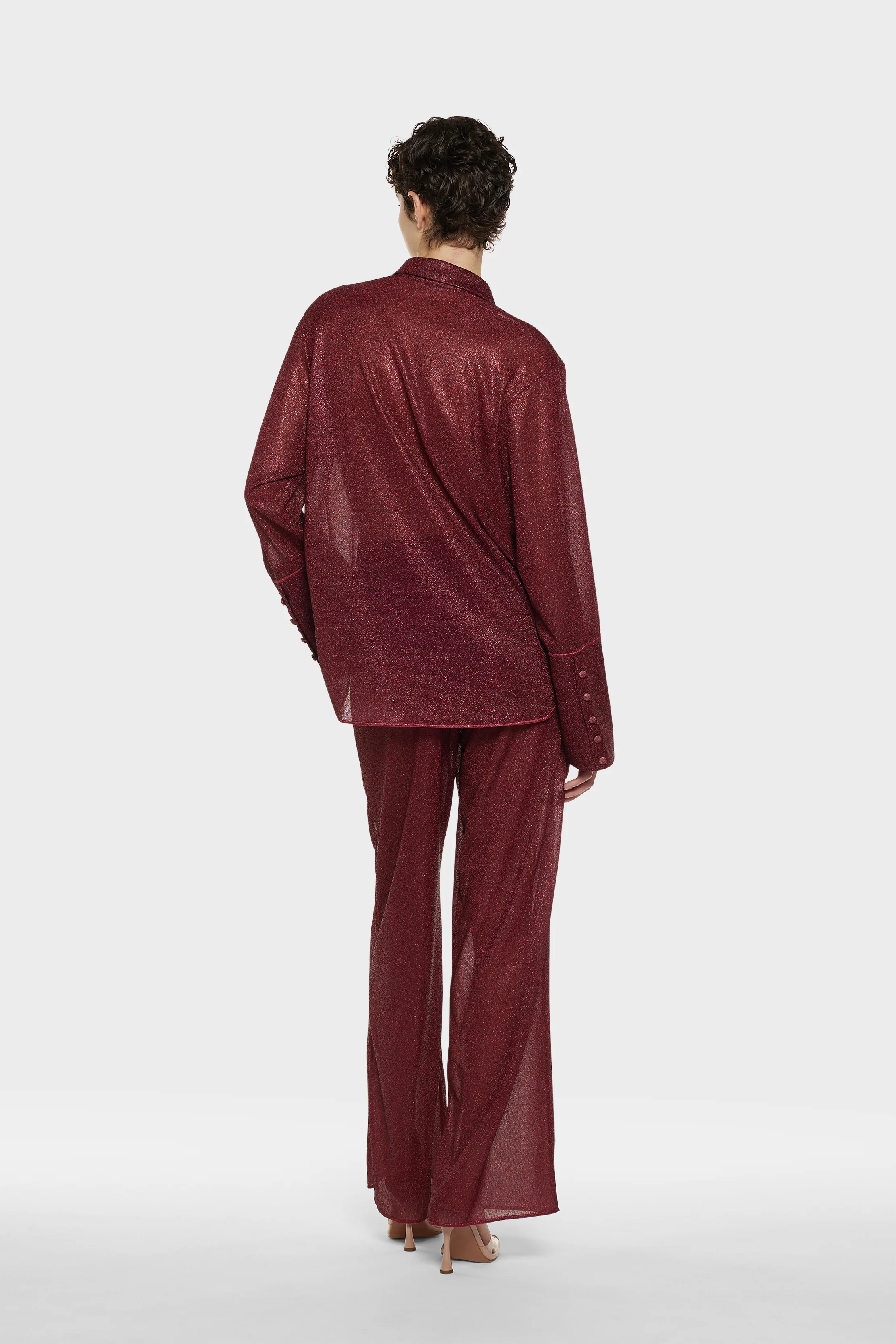 Lumiere Sleeves Shirt - Burgundy - Image 3