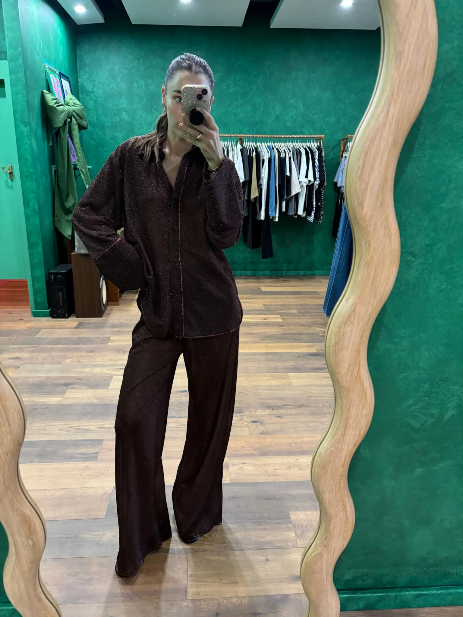 Lumiere Sleeves Shirt - Chocolate - Image 2