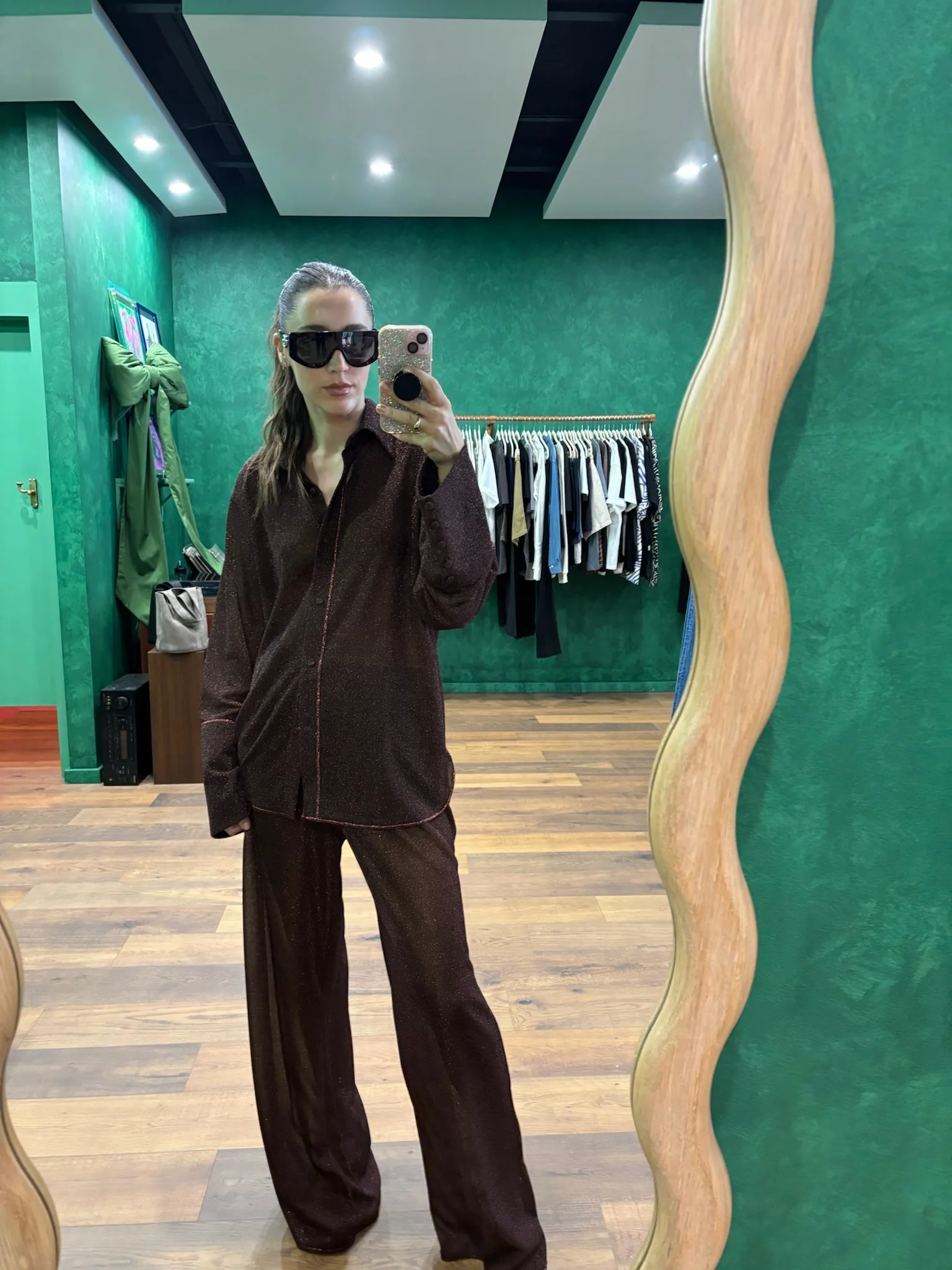 Lumiere Sleeves Shirt - Chocolate - Image 3