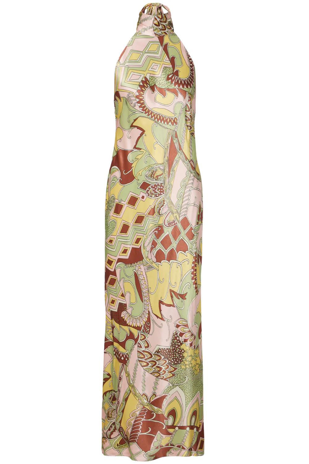 Maura Bianca Abstract Dress - Green