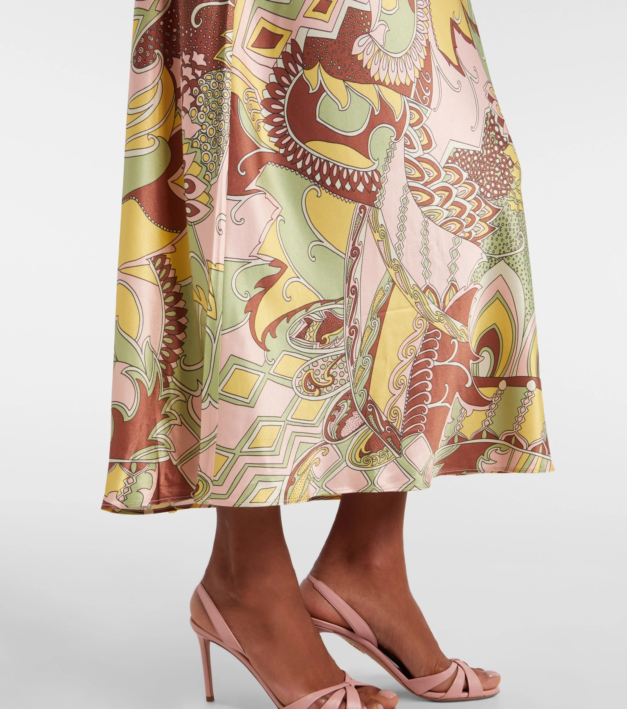 Maura Bianca Abstract Dress - Green - Image 5