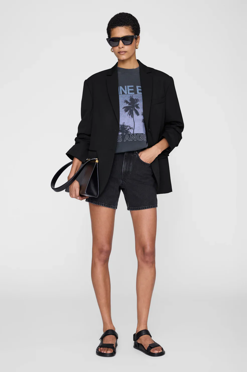 Miles Sweatshirt Palms - Washed Grey - Image 3