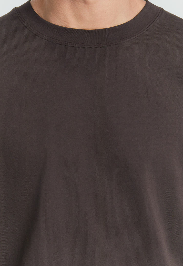 Mills Heavyweight Cotton Tee - Bitter - Image 5