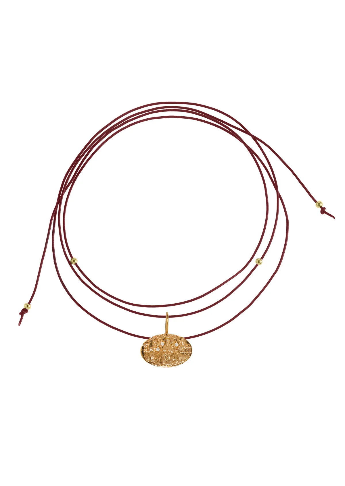 Minoas Moca Leather Necklace