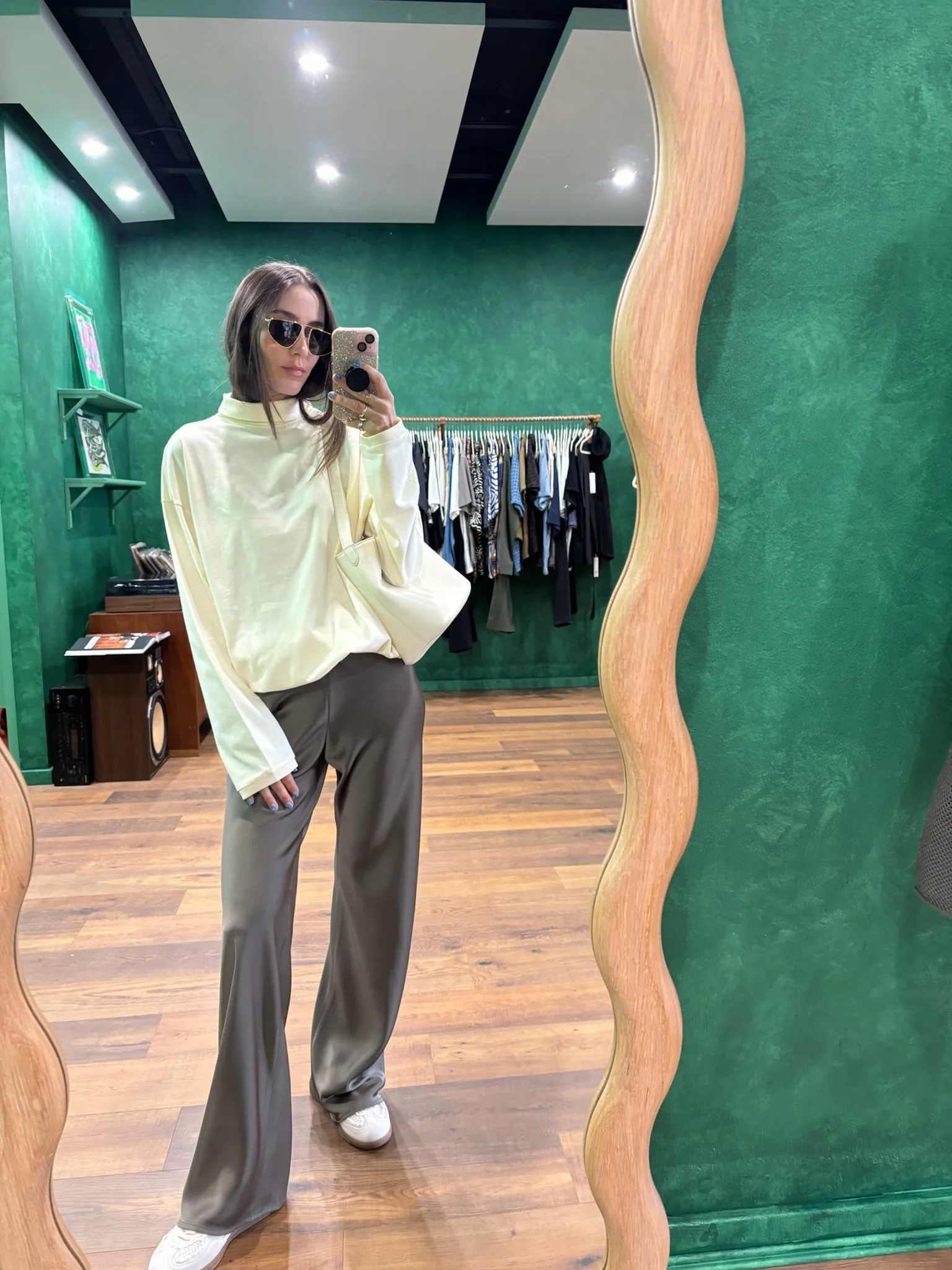 Myrna Bias Pant - Olive - Image 2