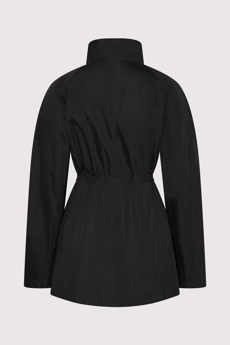 Paper Taffeta Parka - Black - Image 9