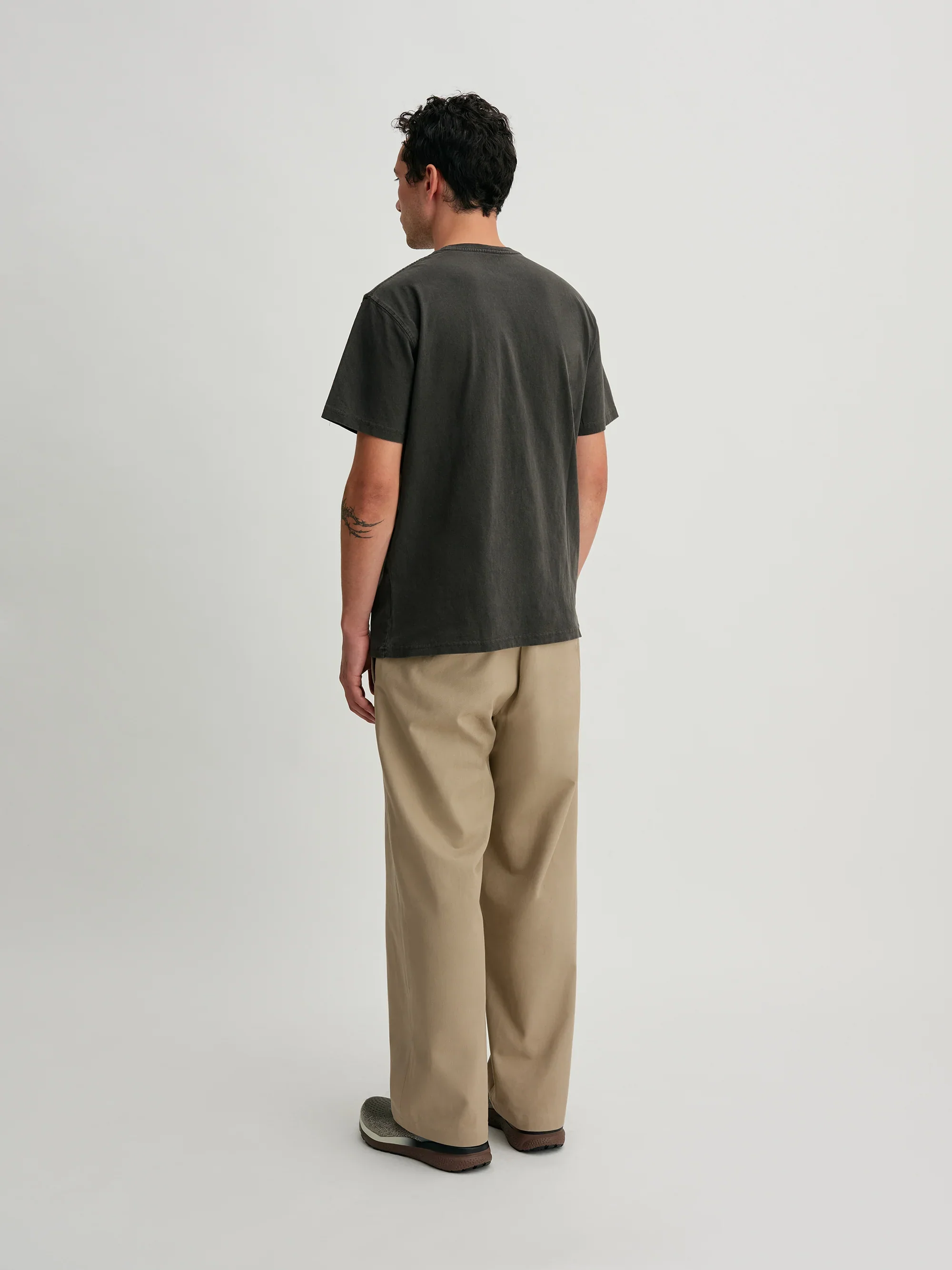Pigment Dyed Short Sleeve Tee - Black - Image 4