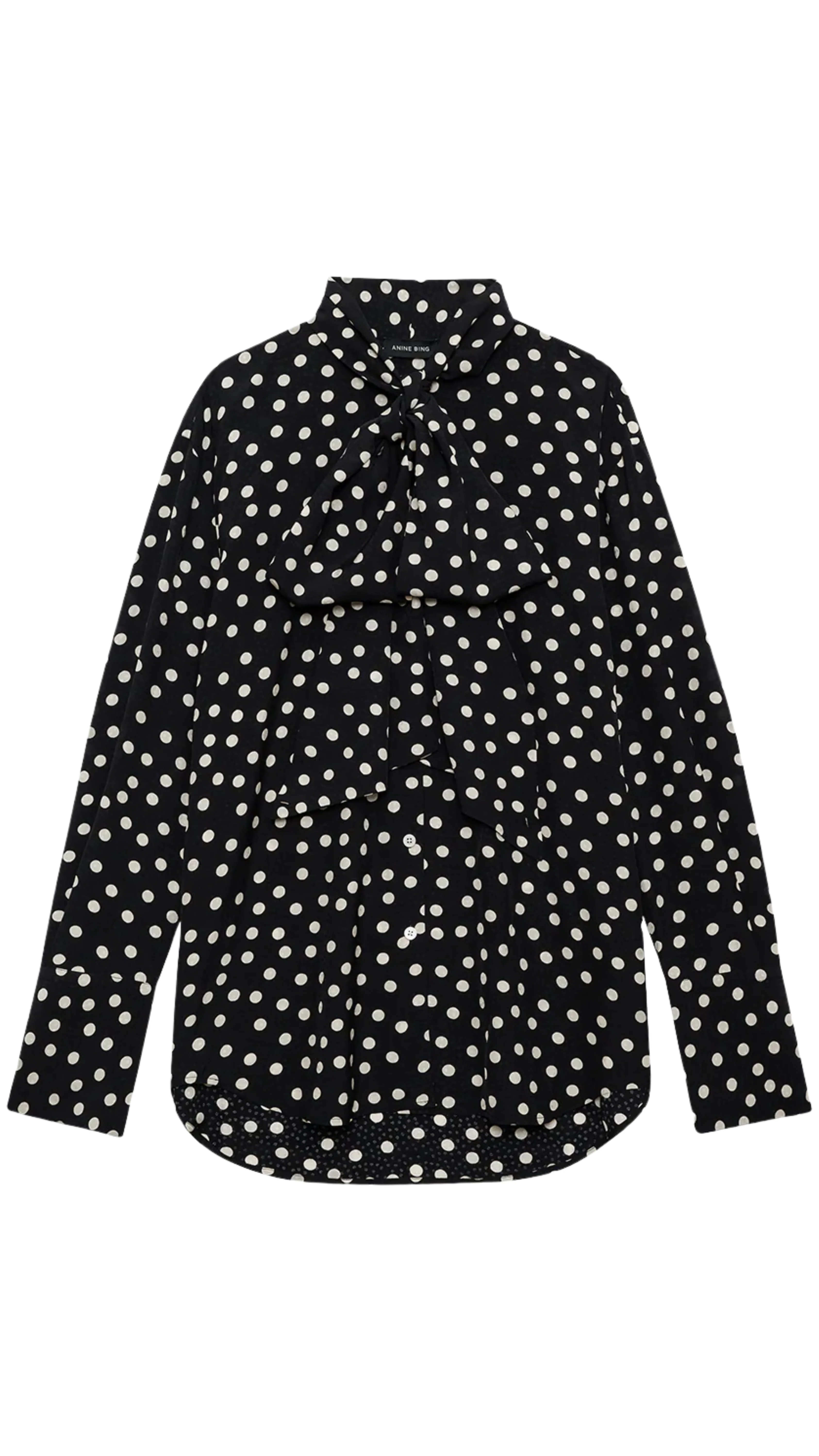 Ruby Shirt - Black/White Double Dot Jacquard