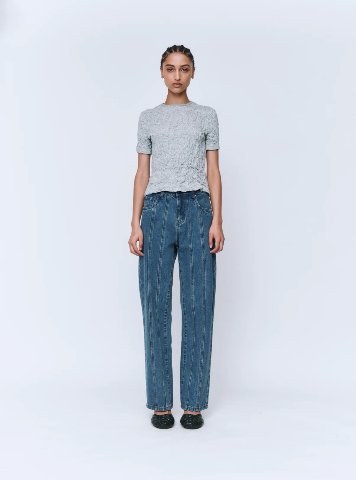 Scrunch T-Shirt - Grey - Image 2