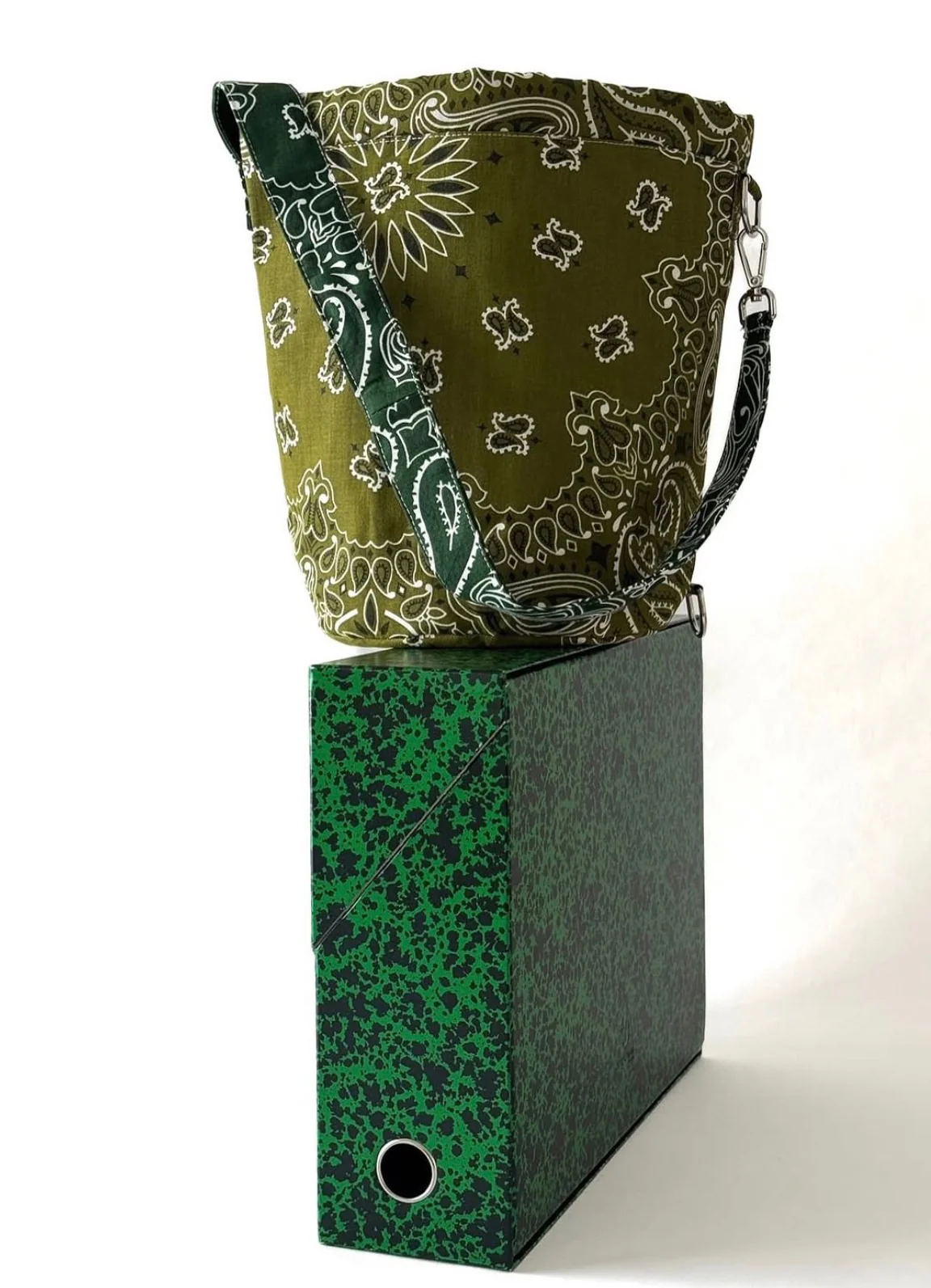Seau Bag - Bronze / Weekend green - Image 2
