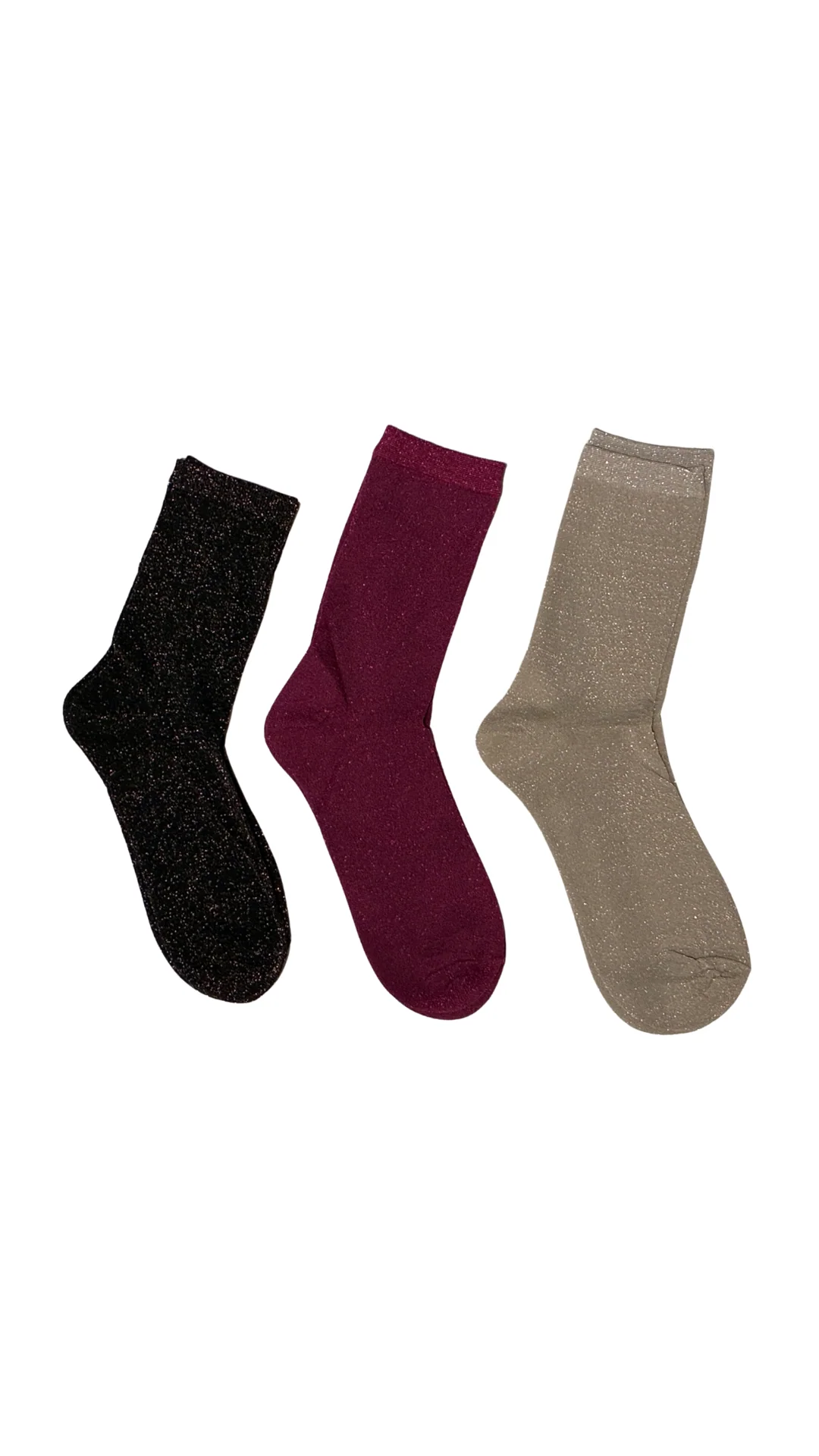Shimmer Sheer Socks - Champagne - Image 3