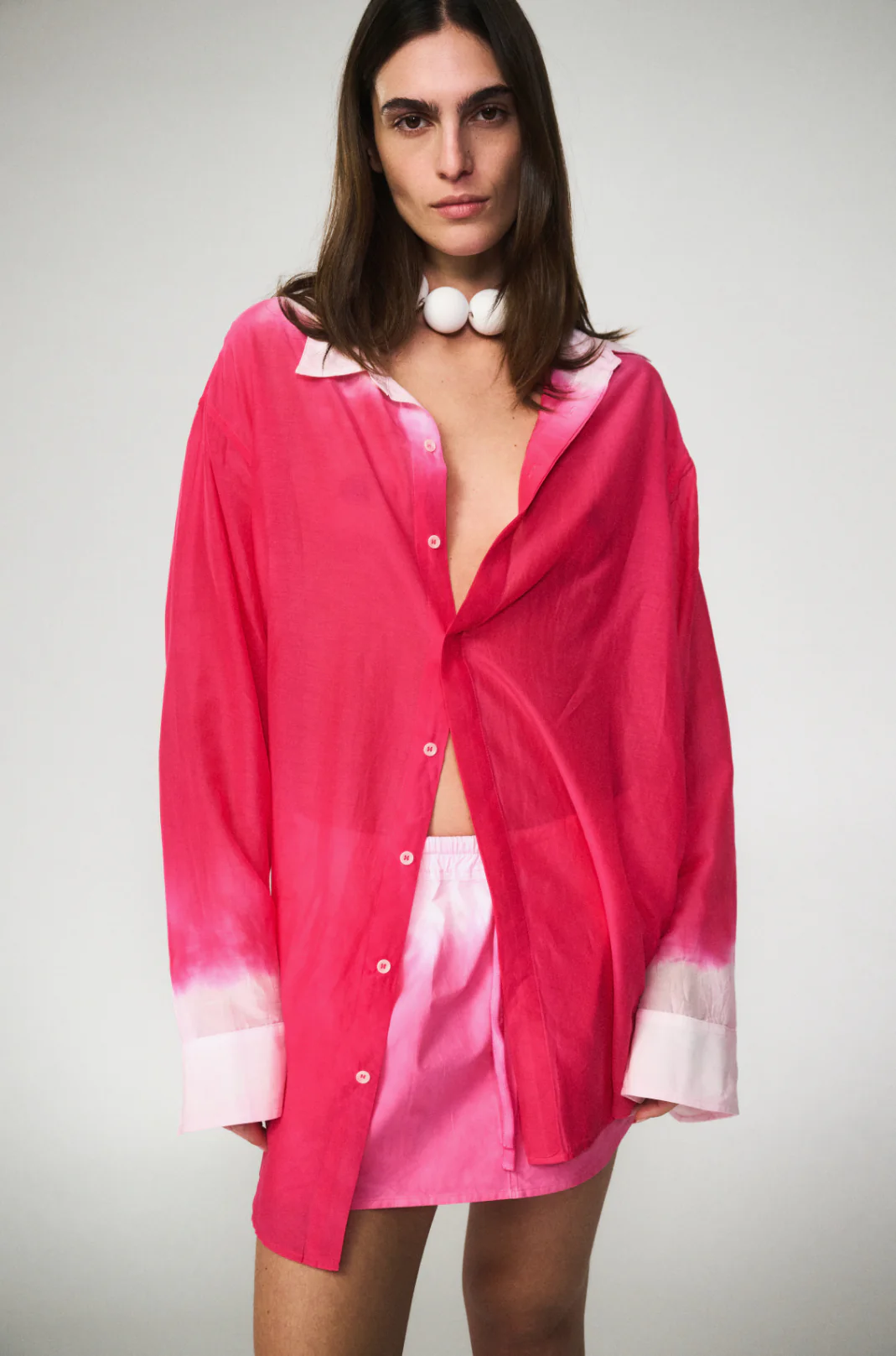Silk Cotton Cool Shirt - Cherry - Image 5